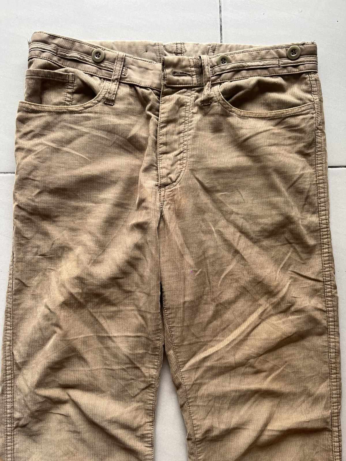 CABANE de ZUCCa Vintage 2006 Cabane De Zucca Army Corduroy Pant Size US 30 / EU 46 - 3 Thumbnail