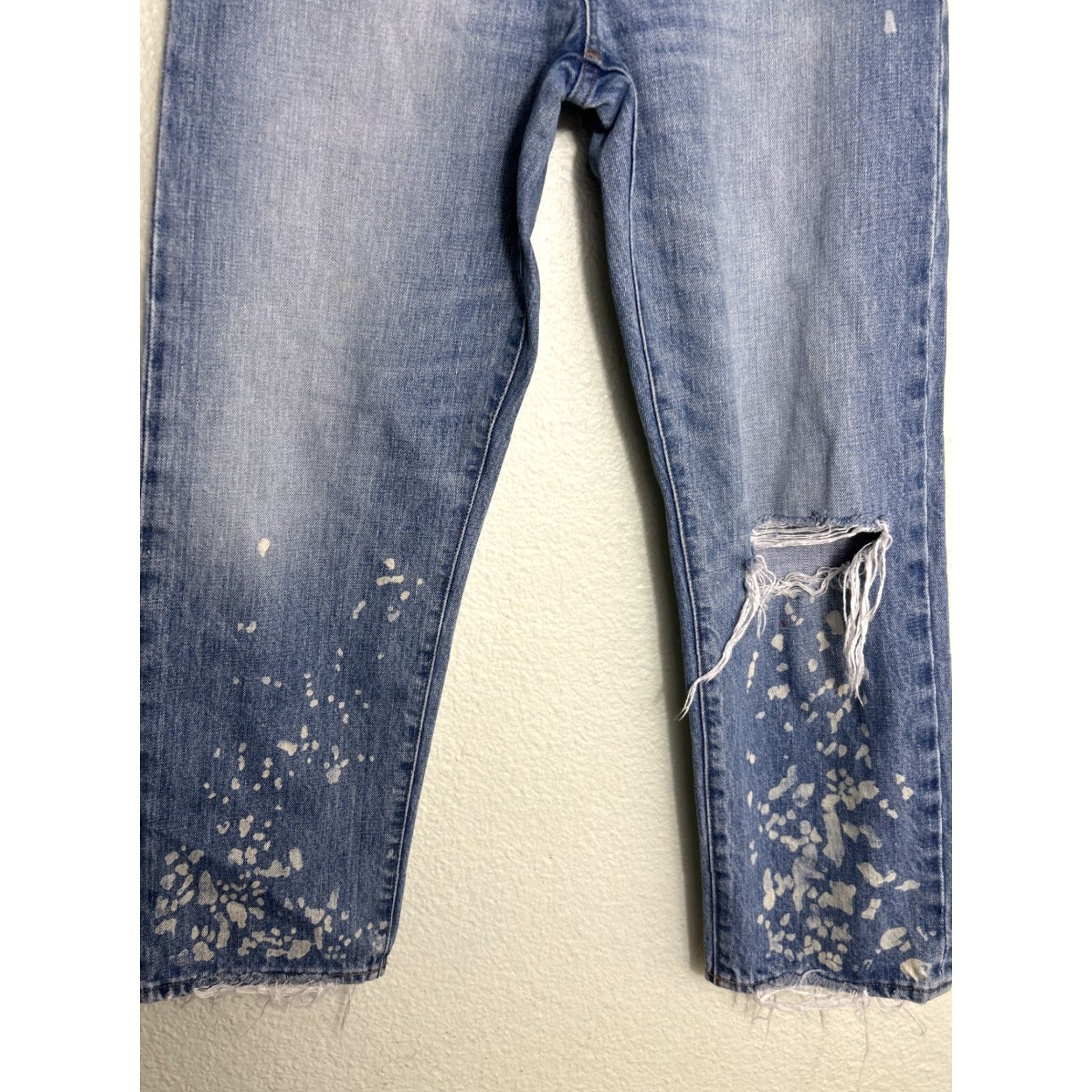 Madewell VINTAGEMadewell The Dadjean Jeans, Jeans, 30x27, Bleach Edition, Blue, 26, K9155, Regular, Women, Denim, Relaxed, The Dad jean—Madewell Brand, Size 26 Size 26" / US 2 / IT 38 - 2 Thumbnail