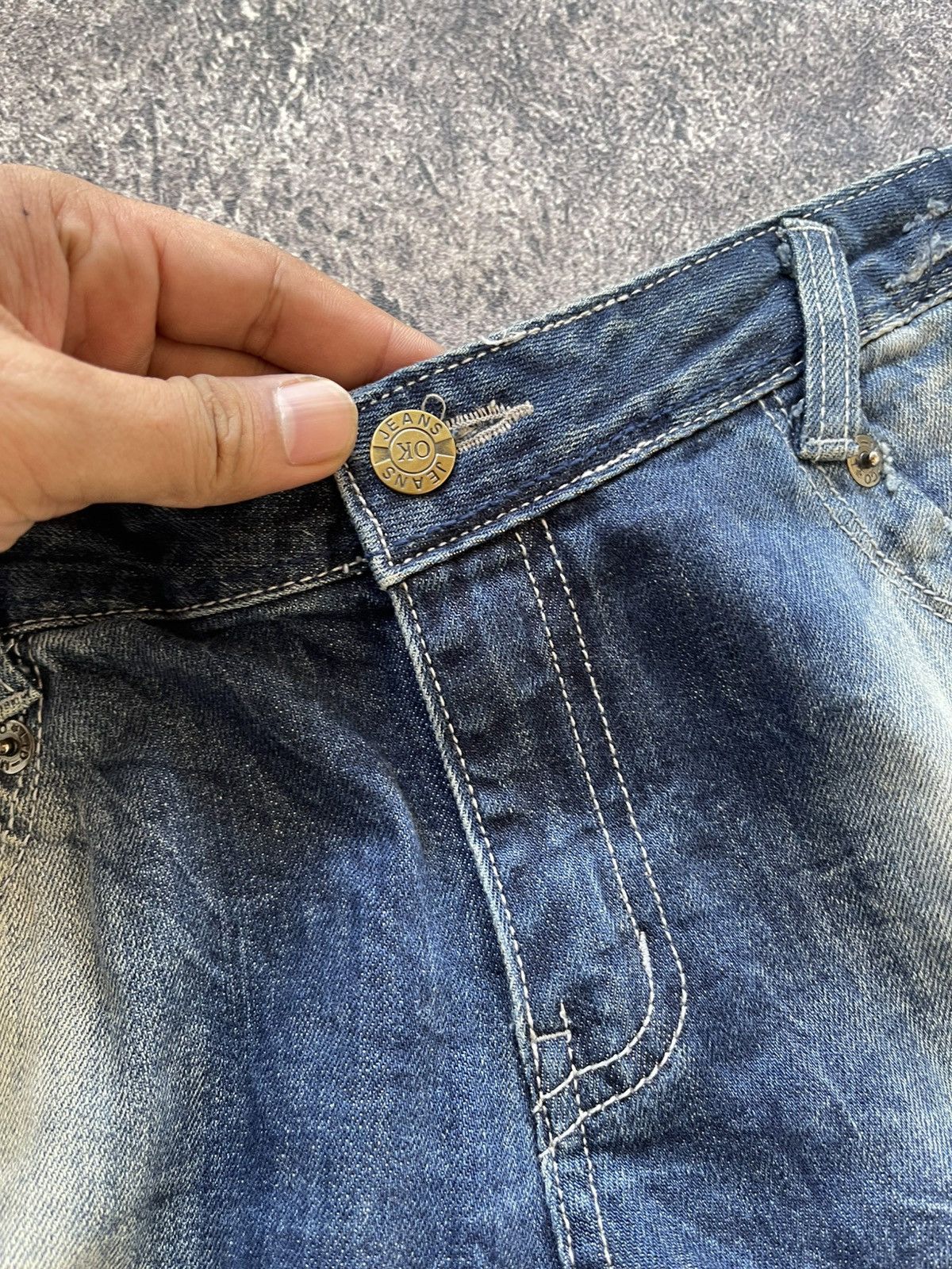 Japanese Brand Y2k Jpj poem grunge ifsixwasnine bootcut jeans Size US 28 / EU 44 - 10 Thumbnail