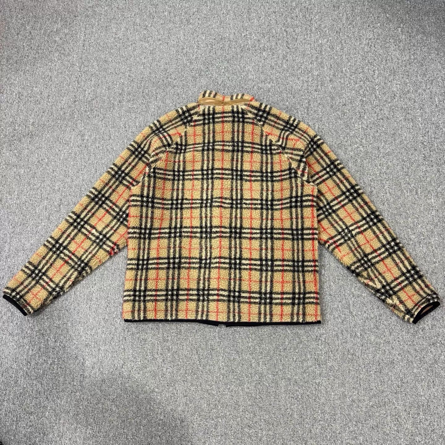Burberry Burberry Teddy Fleece Check Jacket M 99 New Size M / US 6-8 / IT 42-44 - 2 Thumbnail