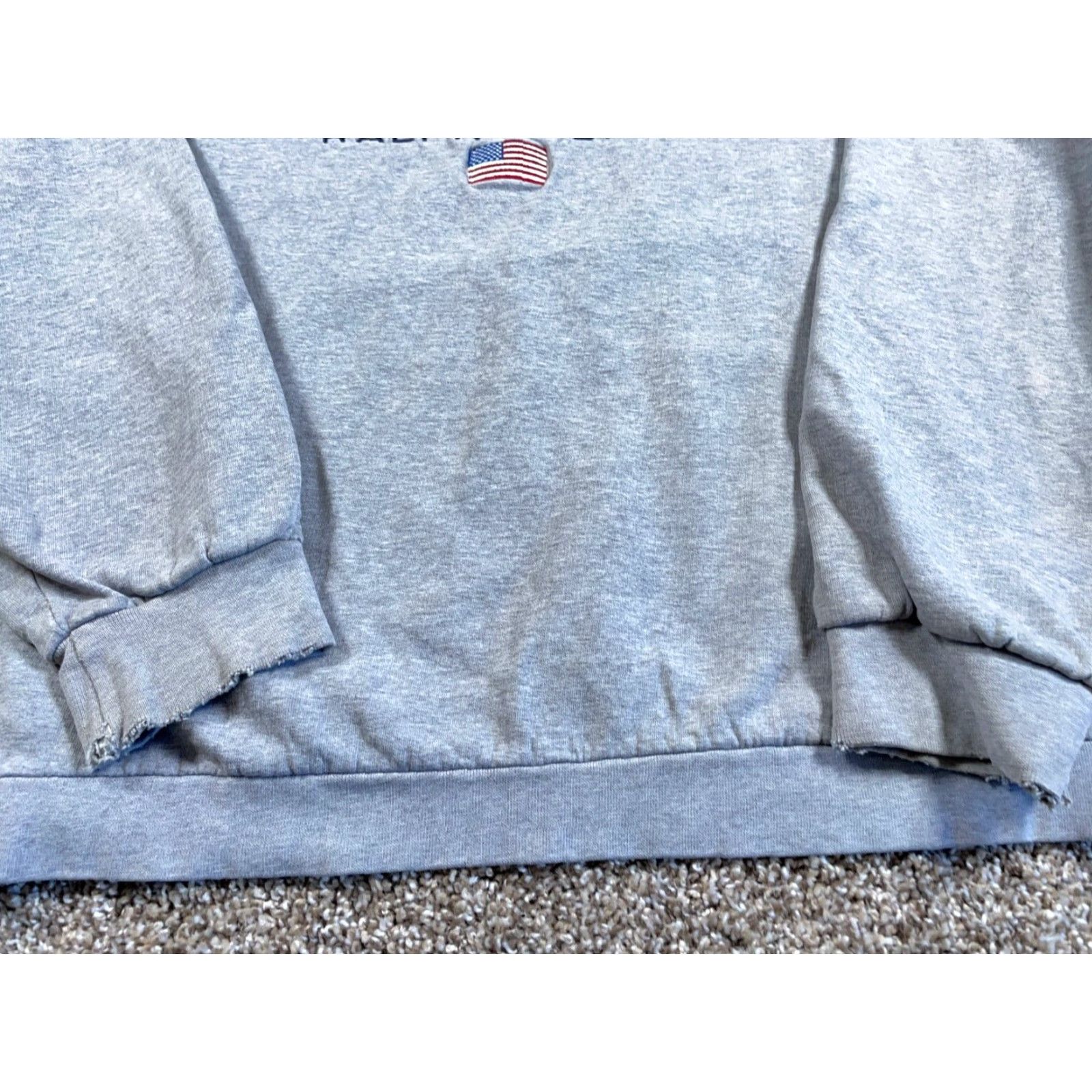Chaps VTG Chaps Ralph Lauren Flag Sweatshirt Adult XL Gray Crewneck Embroidered Size US XL / EU 56 / 4 - 4 Thumbnail