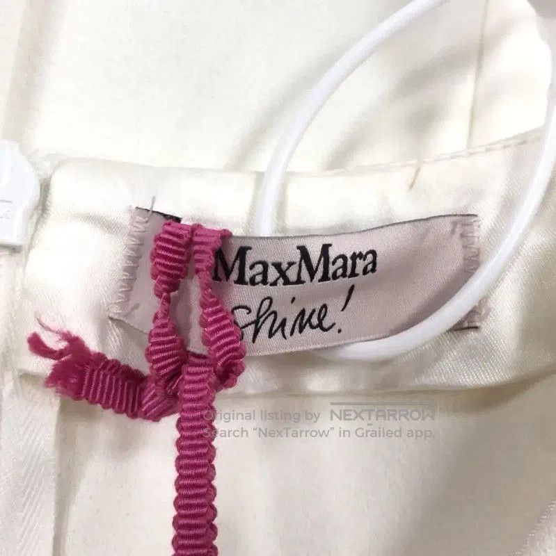 Max Mara MaxMara Elegant White Dress for Women . Size M / US 6-8 / IT 42-44 - 3 Thumbnail