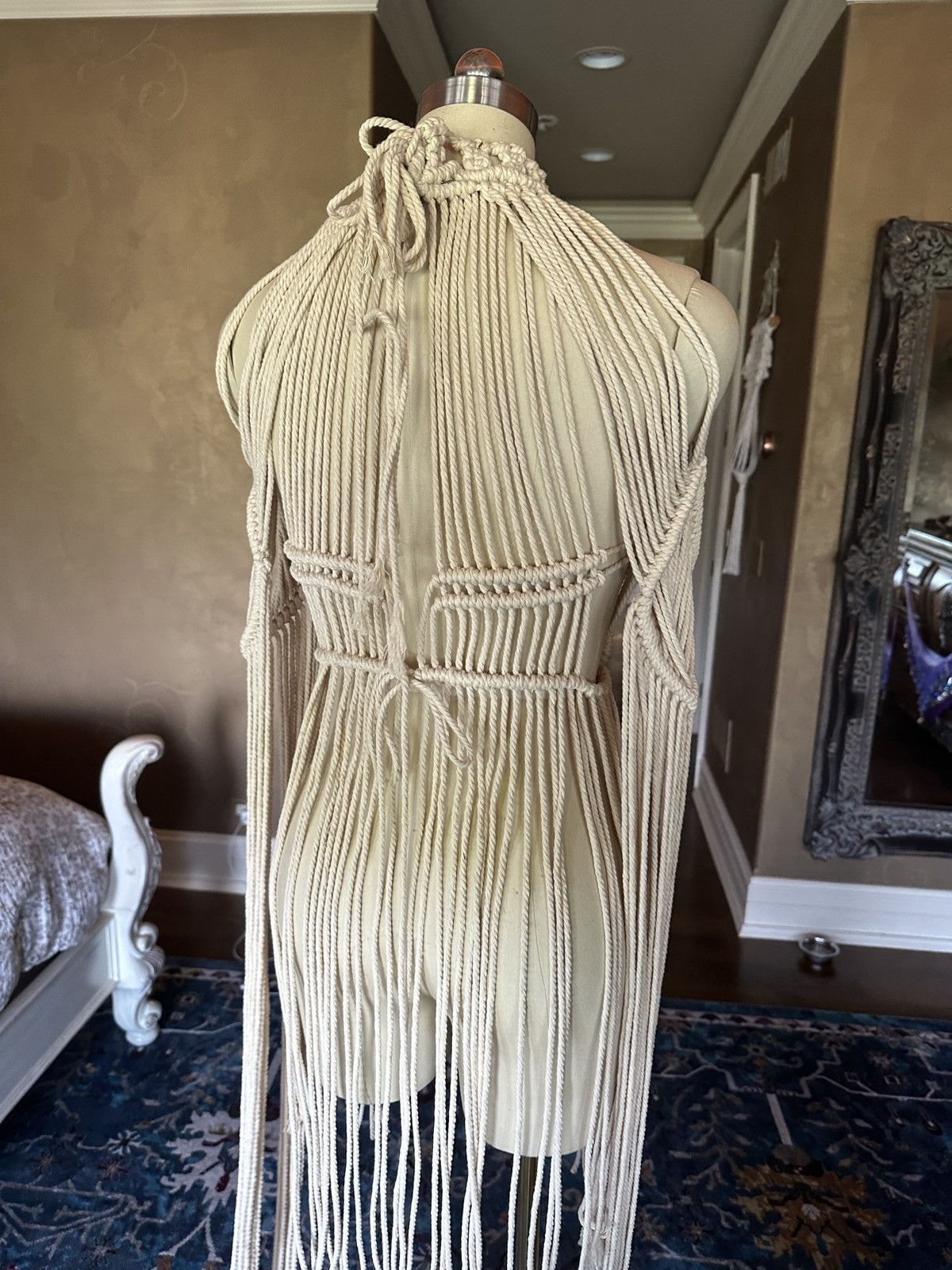 Other Original GoodVibeGoda Handmade Macramé Rope Dress Size S / US 4 / IT 40 - 4 Thumbnail