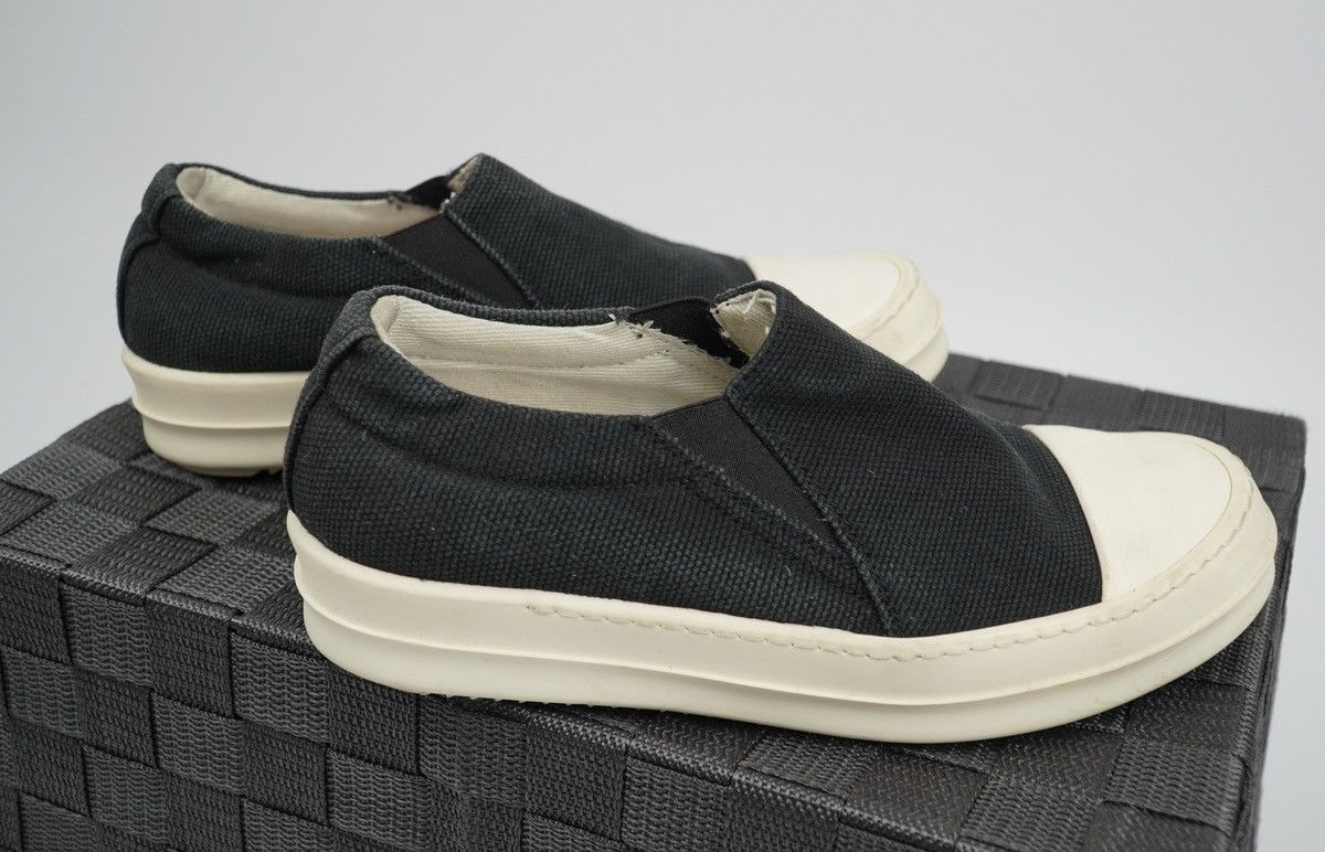 Rick Owens × Rick Owens Drkshdw Rick Owens Drkshdw - Canvass Boat Slip on - Black Size US 5.5 / IT 35.5 - 10 Thumbnail