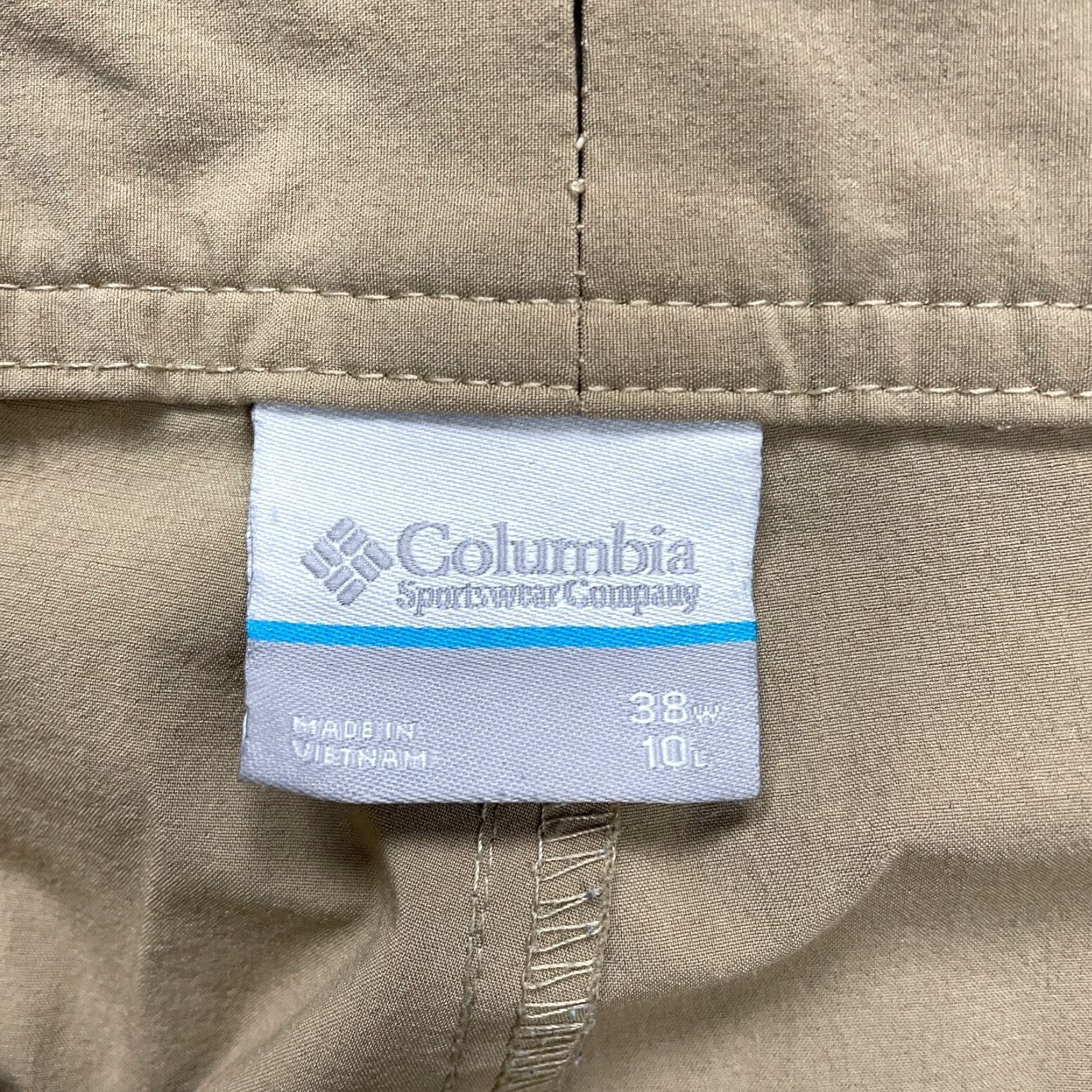 Vintage Columbia Mill Creek Chino Shorts Men 40 Brown Solid Regular Fit Stretch Outdoor Size US 40 / EU 56 - 4 Thumbnail