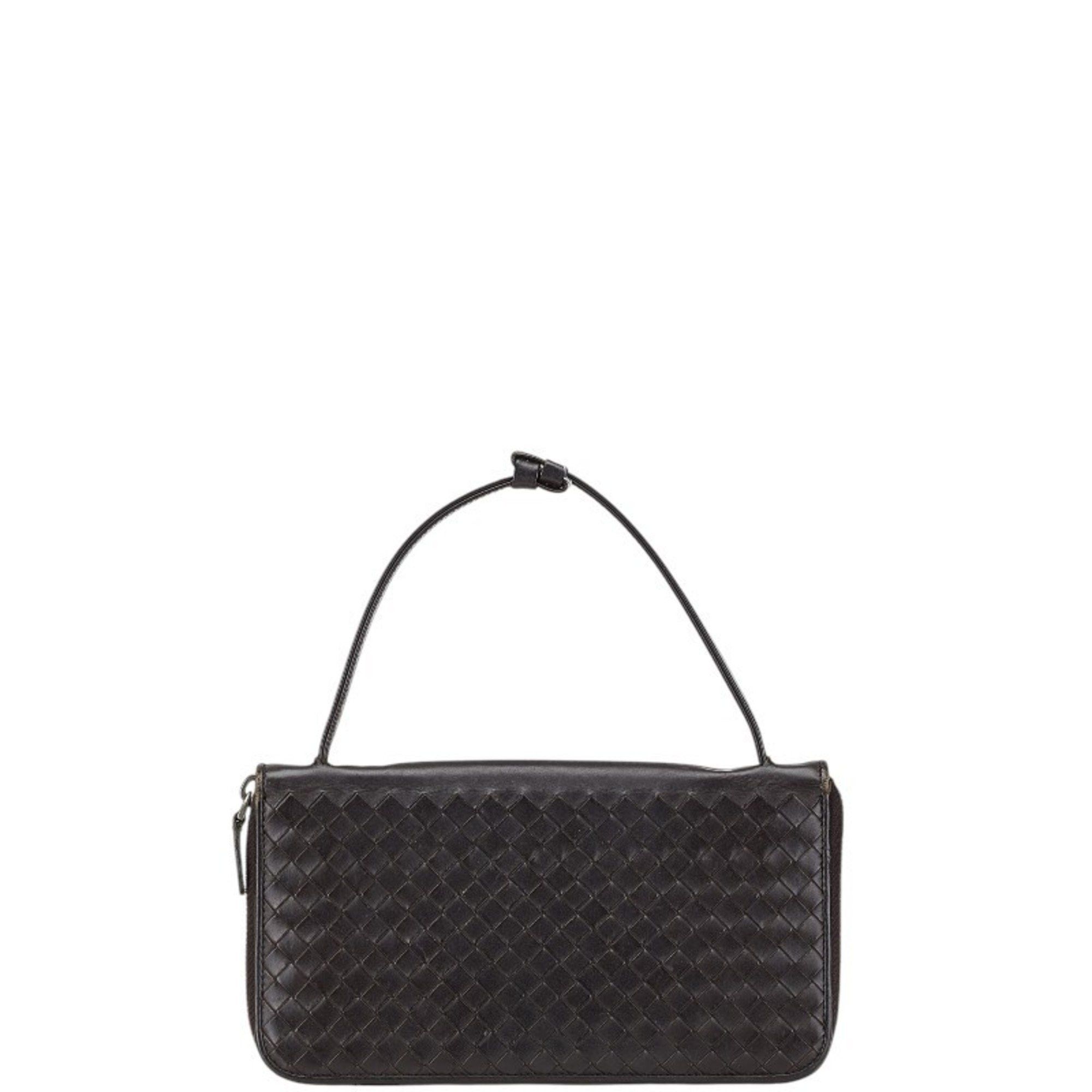Bottega Veneta Bottega Veneta Intrecciato Round Long Wallet Travel Brown Leather Men's BOTTEGAVENETA Size ONE SIZE - 1 Thumbnail