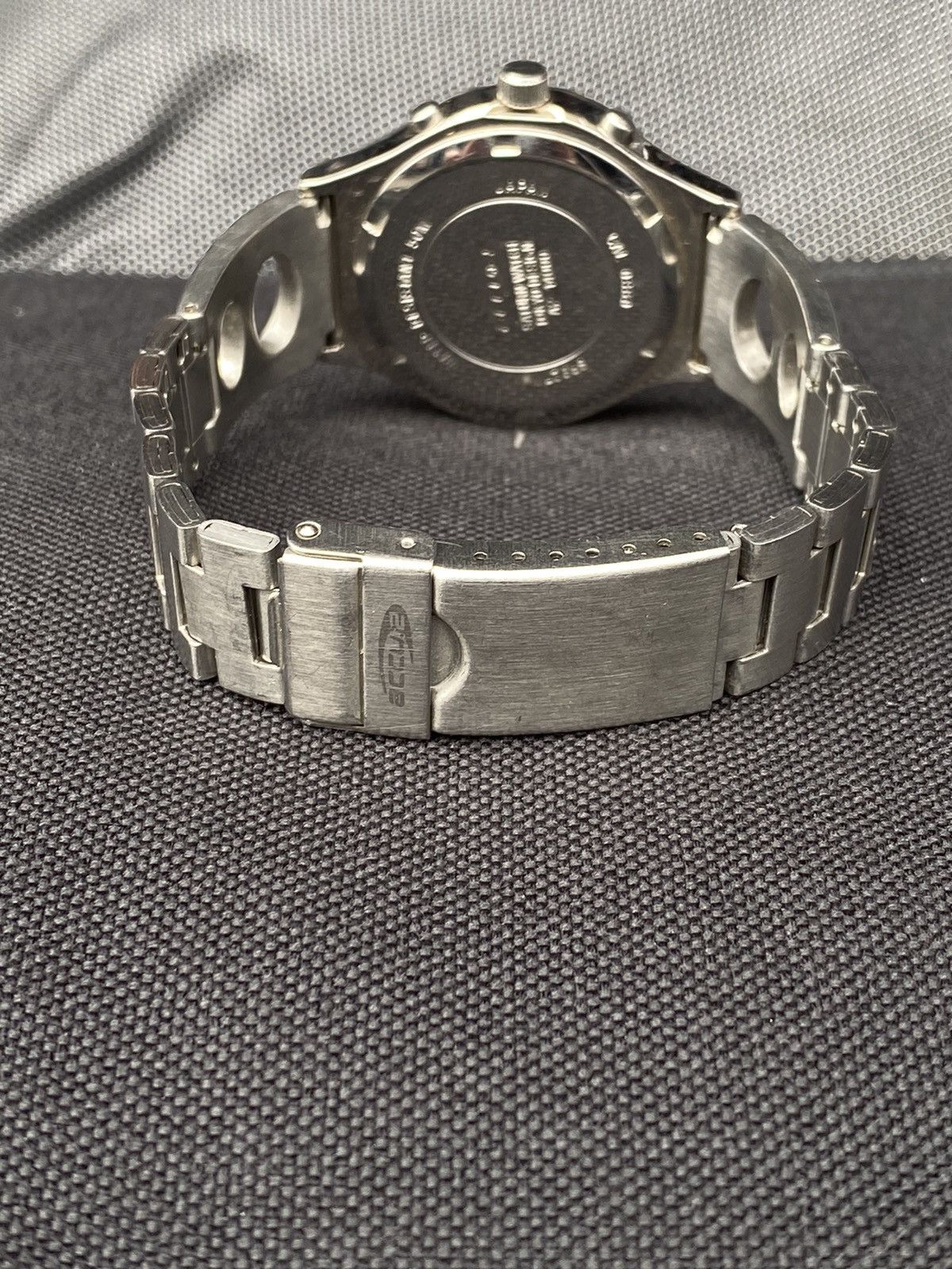 Japanese Brand × Vintage Sporty Chronograph Watch with Blue Dial, Japanese Brand Size ONE SIZE - 10 Thumbnail