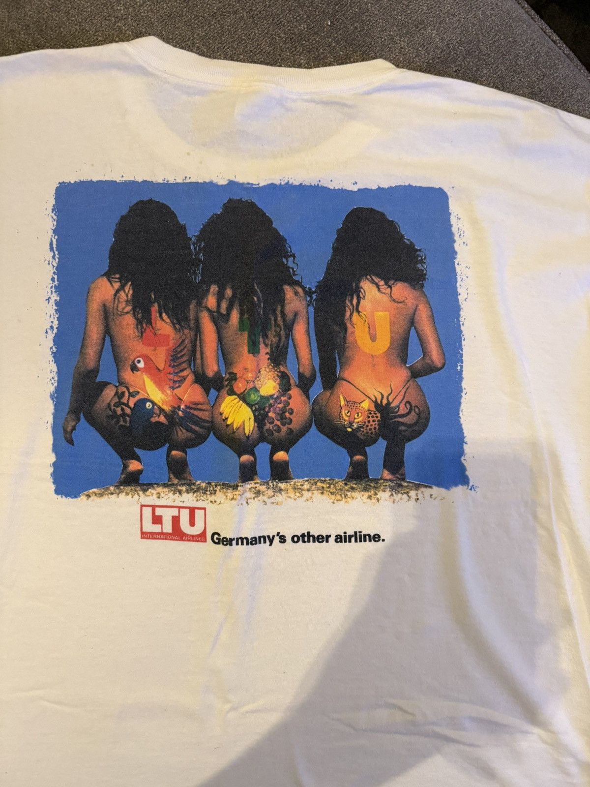 Vintage Vintage LTU International Airlines T Shirt Size US XL / EU 56 / 4 - 7 Thumbnail