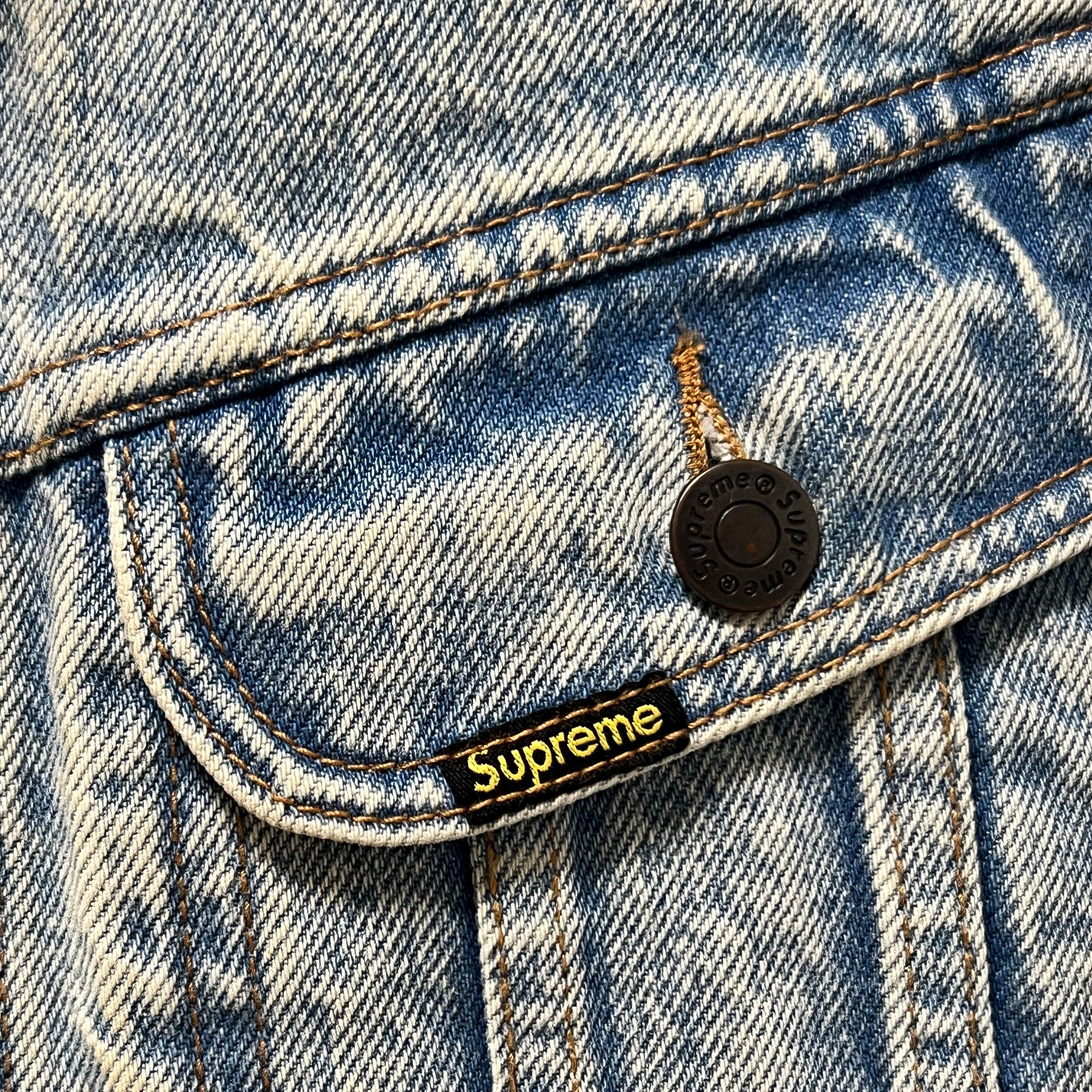 Supreme Supreme SS16 Denim Trucker Jacket Washed Blue Size US XL / EU 56 / 4 - 6 Thumbnail