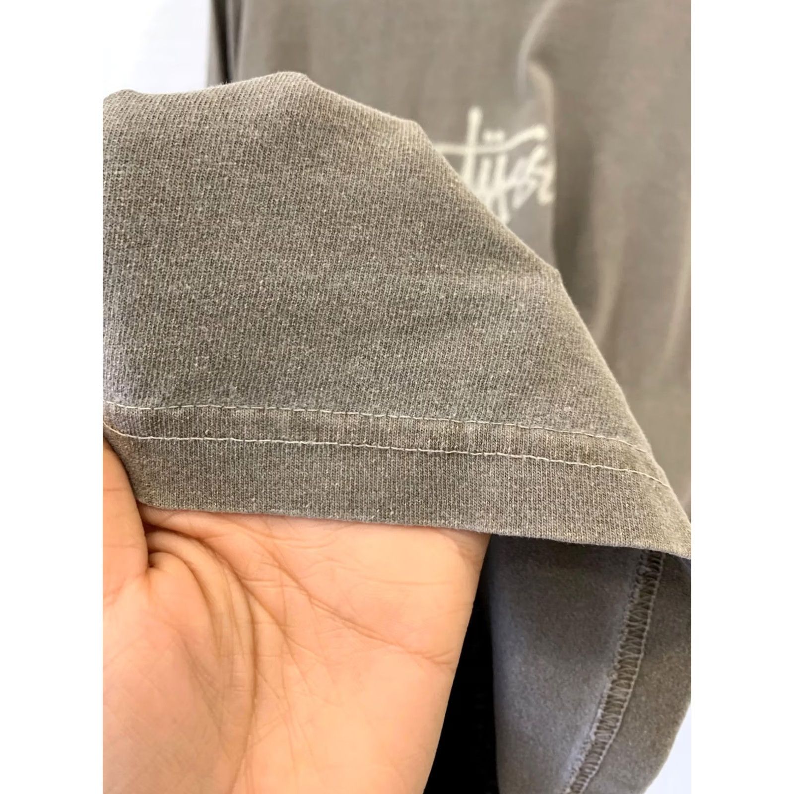 Vintage VINTAGE Stüssy T-Shirt XL Gray 90s Made in USA Surf Graphic Front Script Back Surf Photo Mens XL Logo Size US XL / EU 56 / 4 - 7 Thumbnail