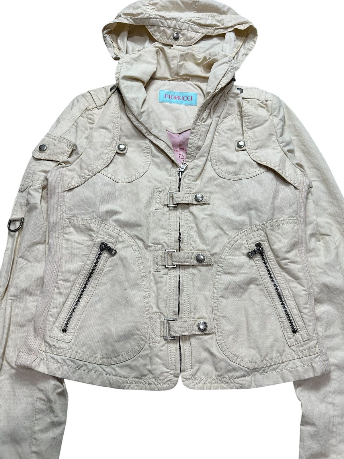 Fiorucci ARCHIVE VINTAGE FIORUCCI BONO JACKET MULTI POCKET GOA STYLE Size S / US 4 / IT 40 - 6 Thumbnail