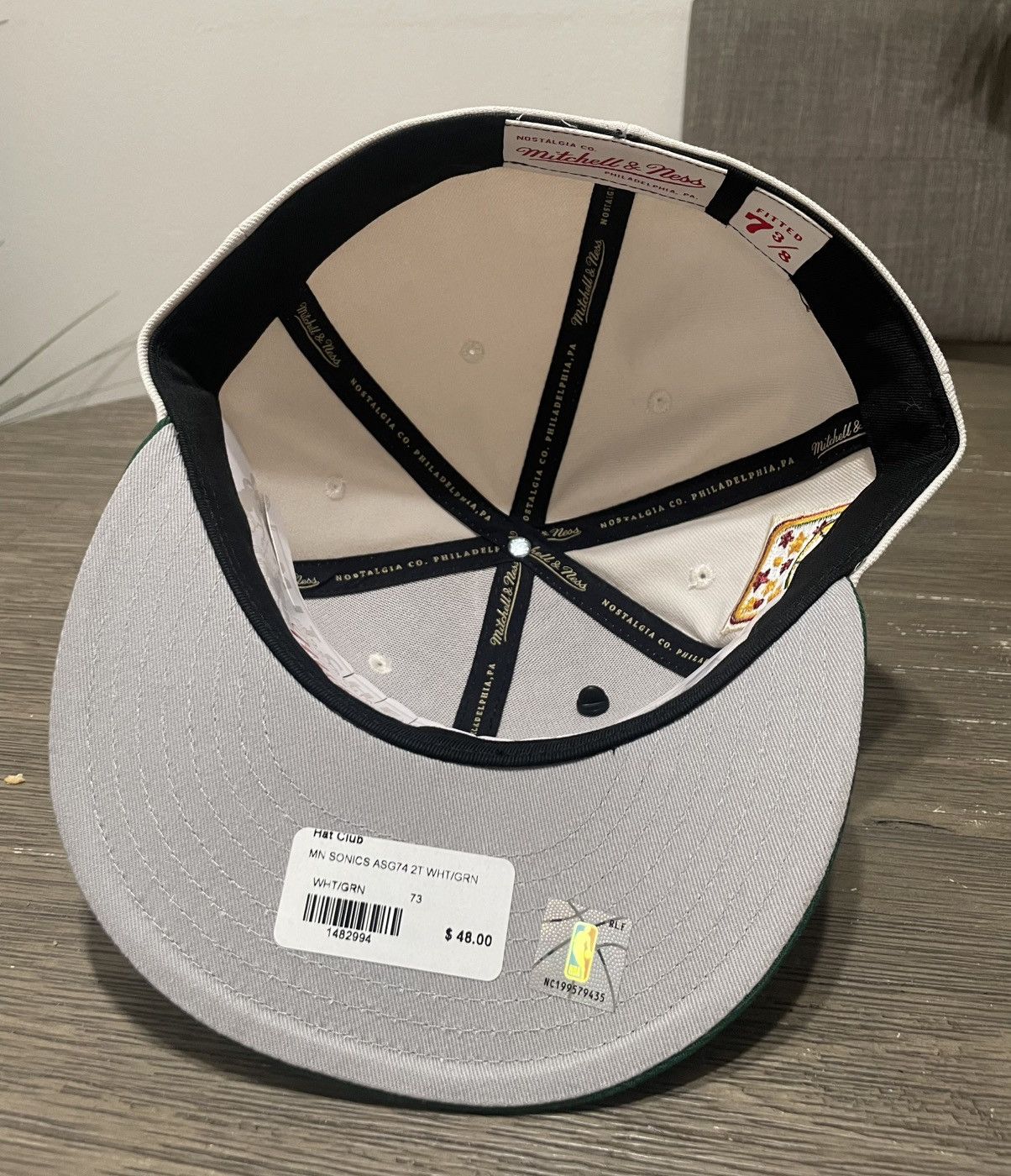 Hat Club × Mitchell & Ness Size 7 3/8 - Hatclub Exclusive New Era Seattle SuperSonics Size ONE SIZE - 4 Thumbnail