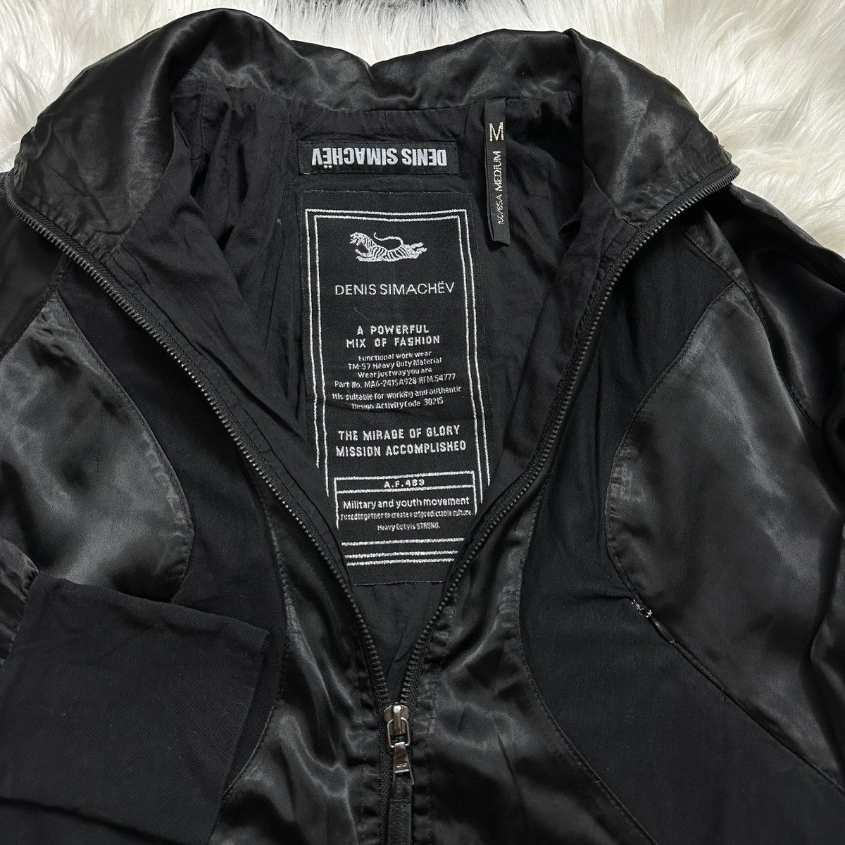 Denis Simachev Denis Simachev Rare Black Satin Bomber Archival Size M / US 6-8 / IT 42-44 - 2 Thumbnail