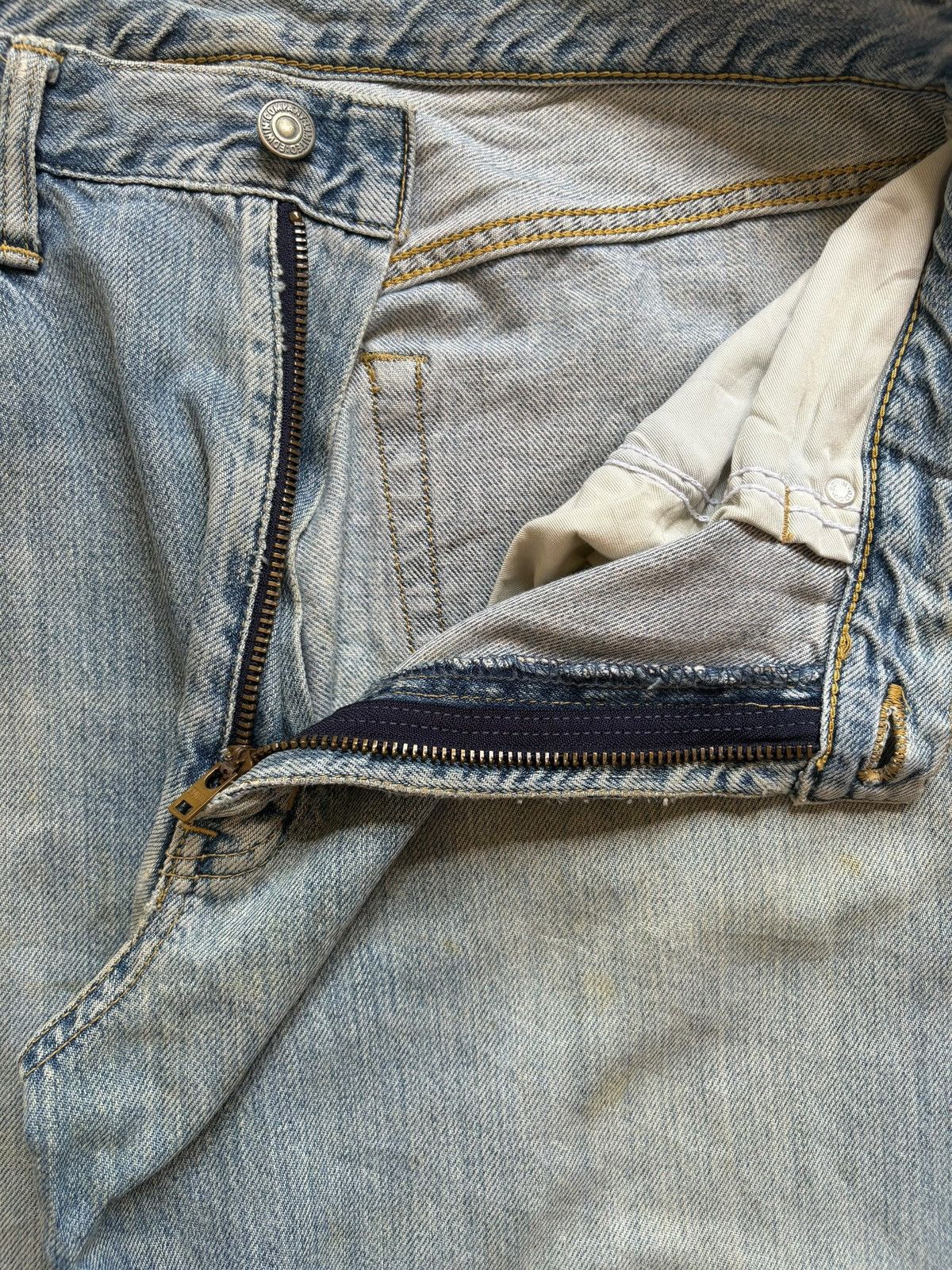 Edwin Vintage Edwin Mud Wash Distressed Baggy Jeans Size US 31 - 9 Thumbnail