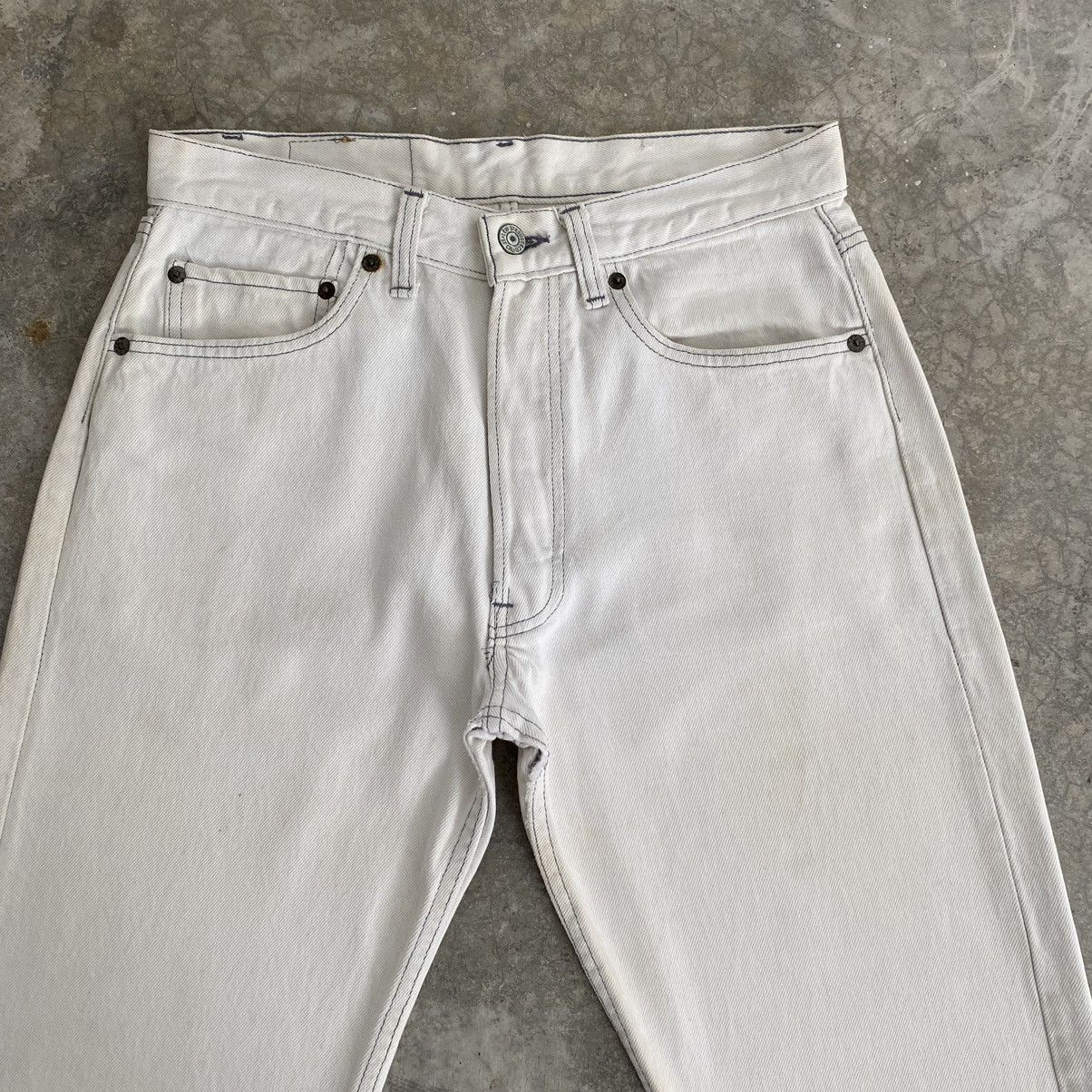 Levi's Size 29x29.5 Vintage 1985 Levis 501 White Jeans Size US 29 - 9 Thumbnail