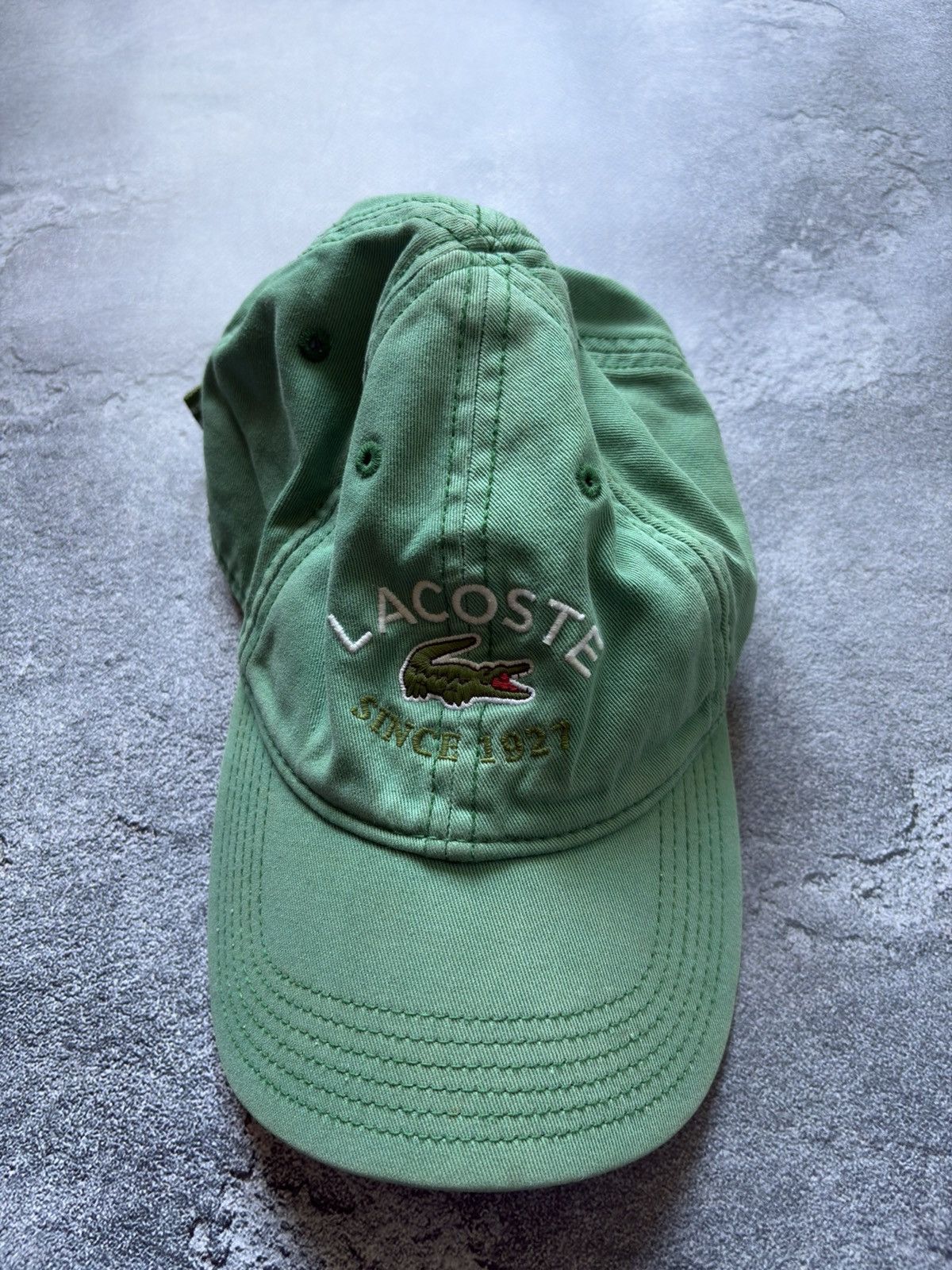 Lacoste Vintage Lacoste Streetwear Y2K Embroidered Logo Green Cap Size ONE SIZE - 2 Thumbnail