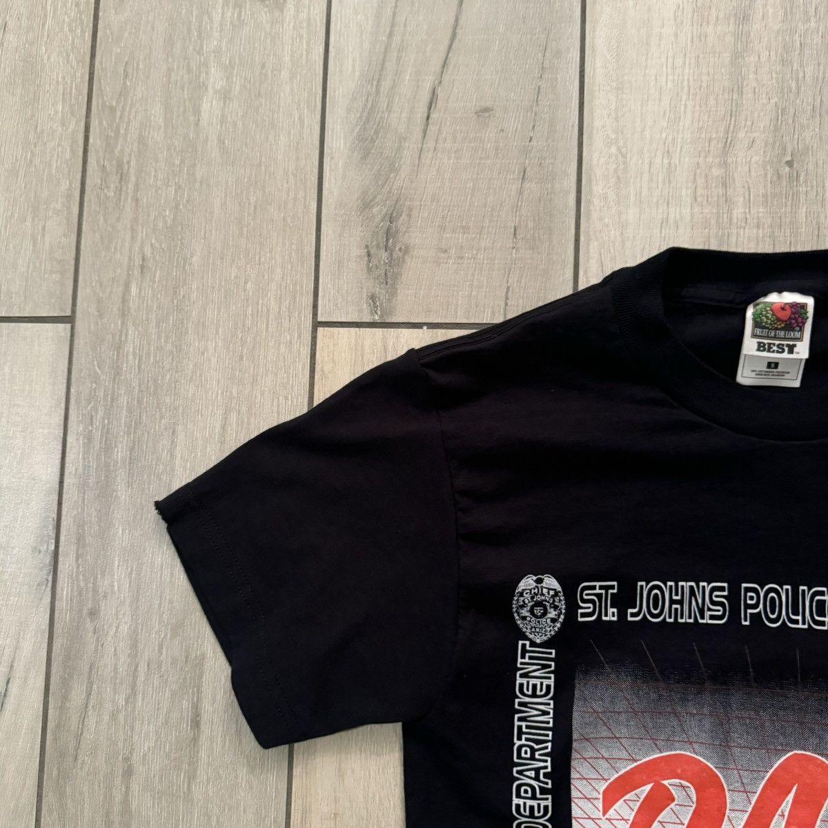 D.A.R.E × JNCO × Stussy Vintage 1996 90s Black And Red Drug Dare Graphic Tee Fits XS Size US XS / EU 42 / 0 - 5 Thumbnail