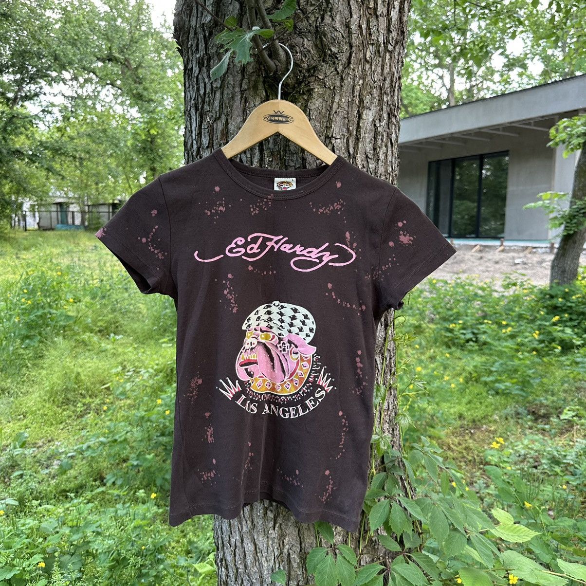 Ed Hardy Vintage Rare Y2K Ed Hardy by Christian Audiger T Shirt Size L / US 10 / IT 46 - 2 Thumbnail
