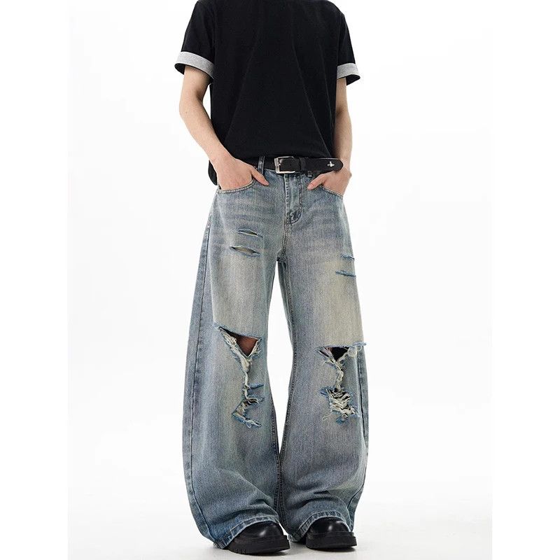 Japanese Brand × Vintage American Vintage Ripped Jeans Size US 32 / EU 48 - 2 Thumbnail