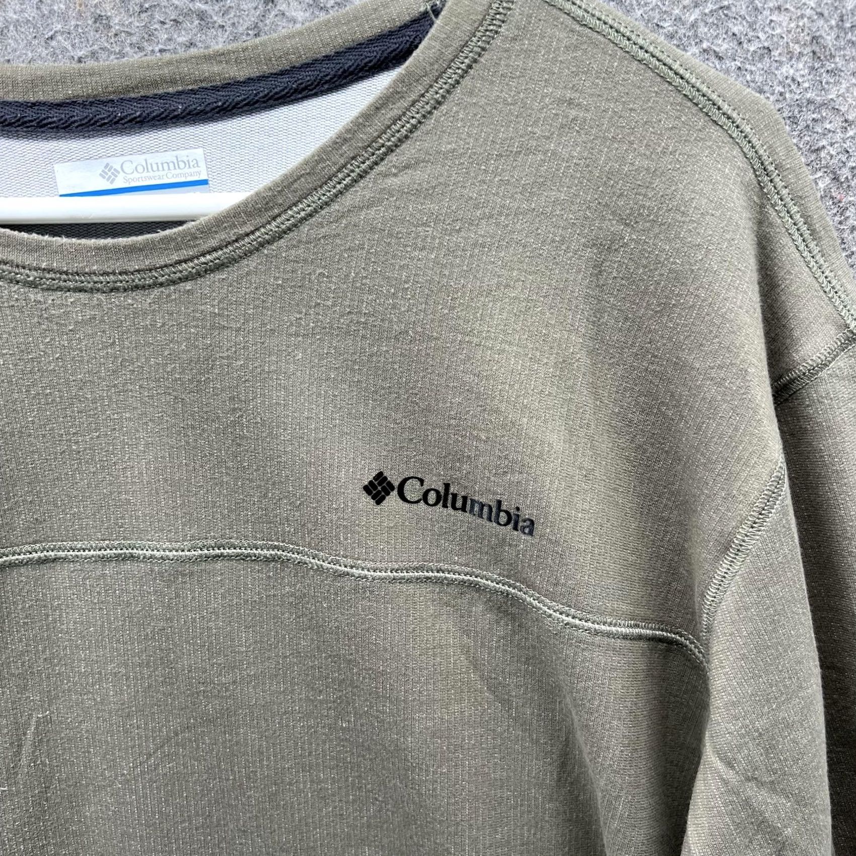 Vintage Columbia Shirt Mens XL Green Long Sleeve Crewneck Cotton Blend Outdoor Casual Size US XL / EU 56 / 4 - 4 Thumbnail