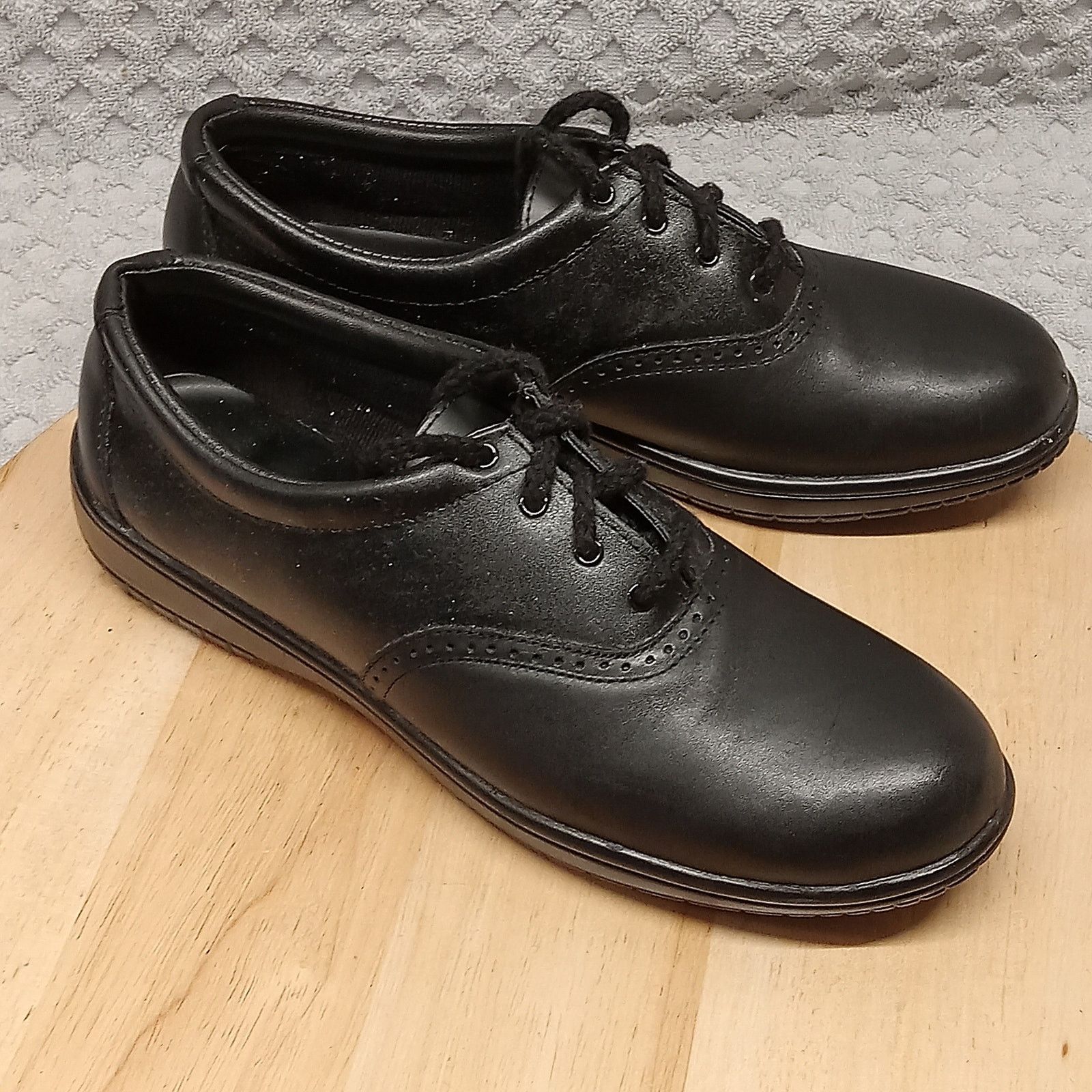 I Love Comfort Rose Shoes 8M Leather Black Lace Up, Women's