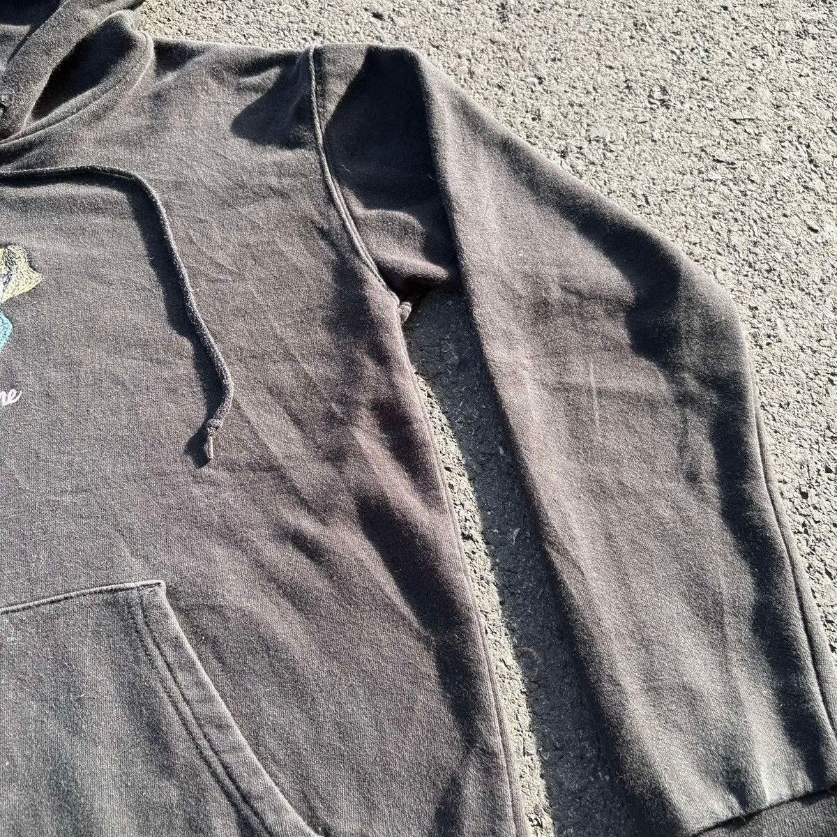 Vintage Left Alone Japan Embroidery Hoodie Spider Web Graphic Faded Size US M / EU 48-50 / 2 - 5 Thumbnail