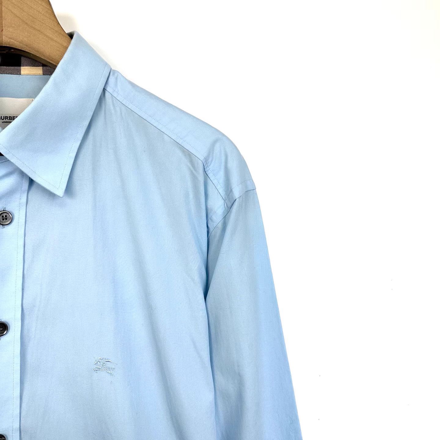 Burberry Burberry Equestrian Knight Logo Long Sleeve Shirt K12 Size US XL / EU 56 / 4 - 5 Thumbnail
