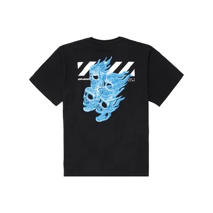 Off-White Off-White Skull Graphic Short Sleeve T-Shirt 0079 Size US S / EU 44-46 / 1 - 1 Thumbnail