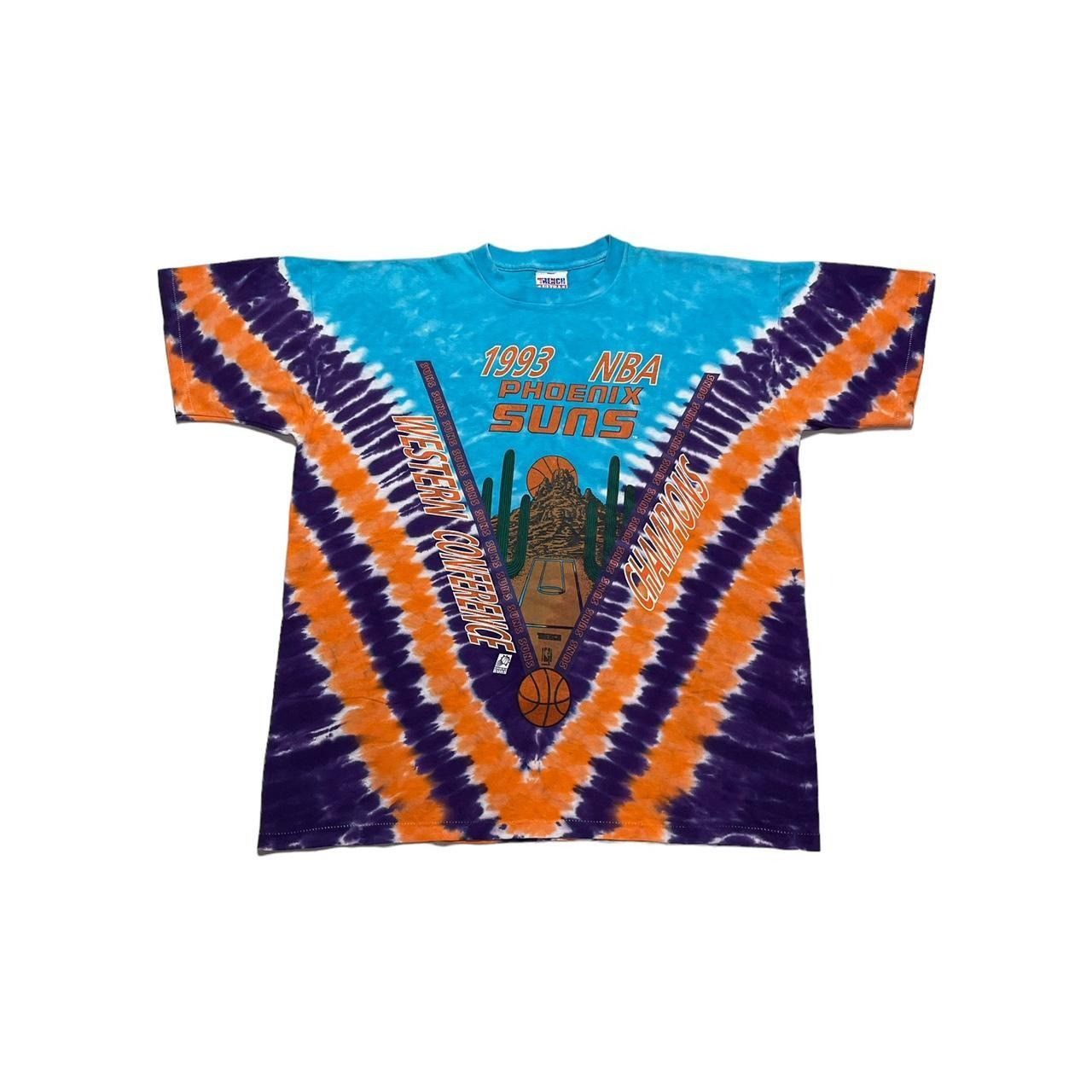 NBA × Vintage Vintage Phoenix Suns 1993 Tie-Dye Trench T-Shirt Size US XL / EU 56 / 4 - 1 Thumbnail