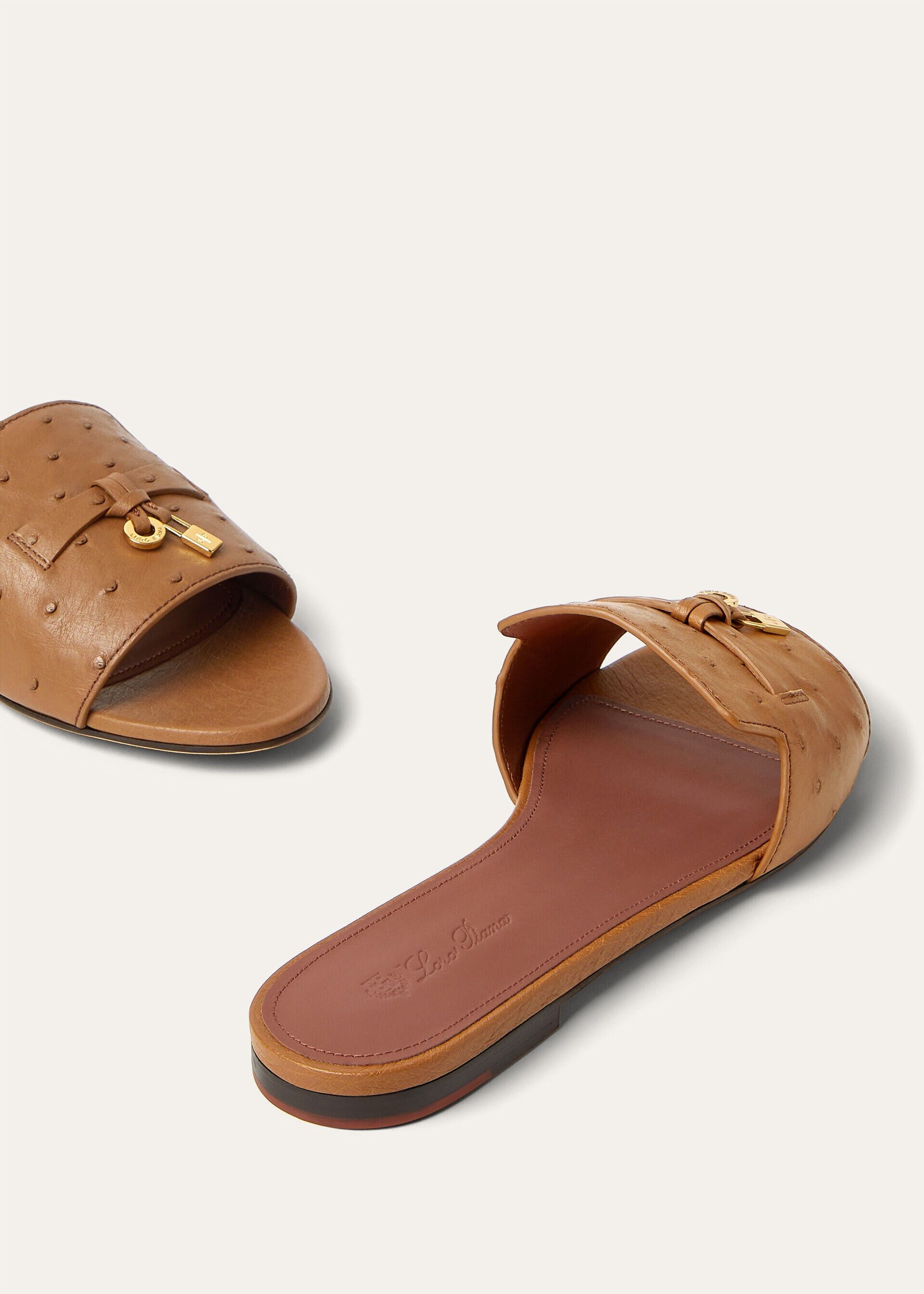Loro Piana os11x0326 FAL0468 Summer Charms Sandals in Colour Vicuna Size US 8 / IT 38 - 6 Thumbnail