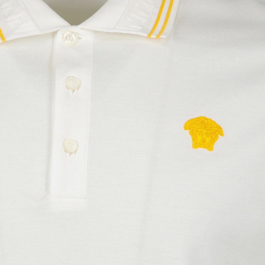 Versace o1s22i1n0125 Medusa Polo Shirt in White Size US XL / EU 56 / 4 - 2 Thumbnail