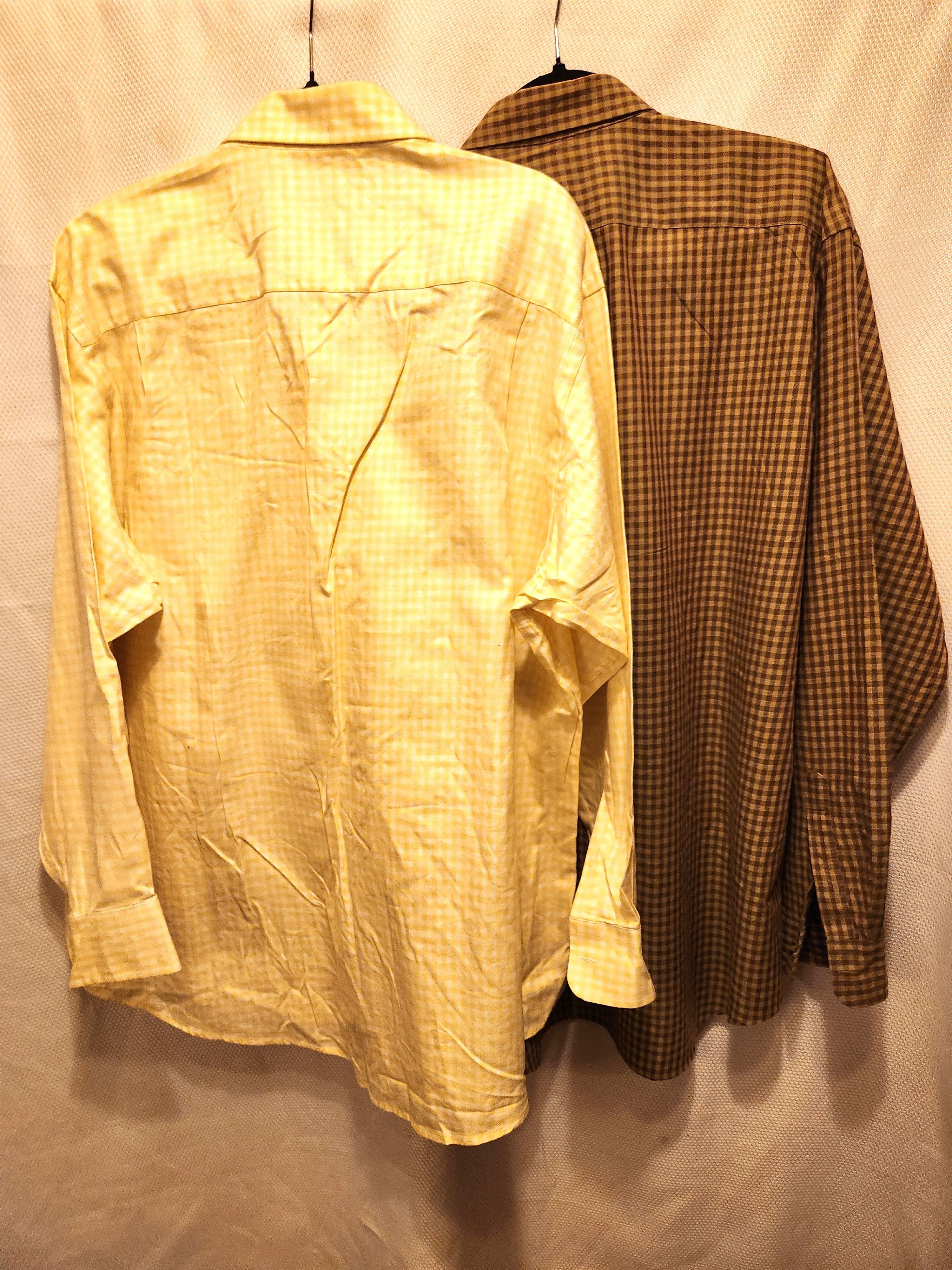 Joseph Abboud Lot of 2 Vintage 100% Cotton Shirts Size US XL / EU 56 / 4 - 2 Thumbnail