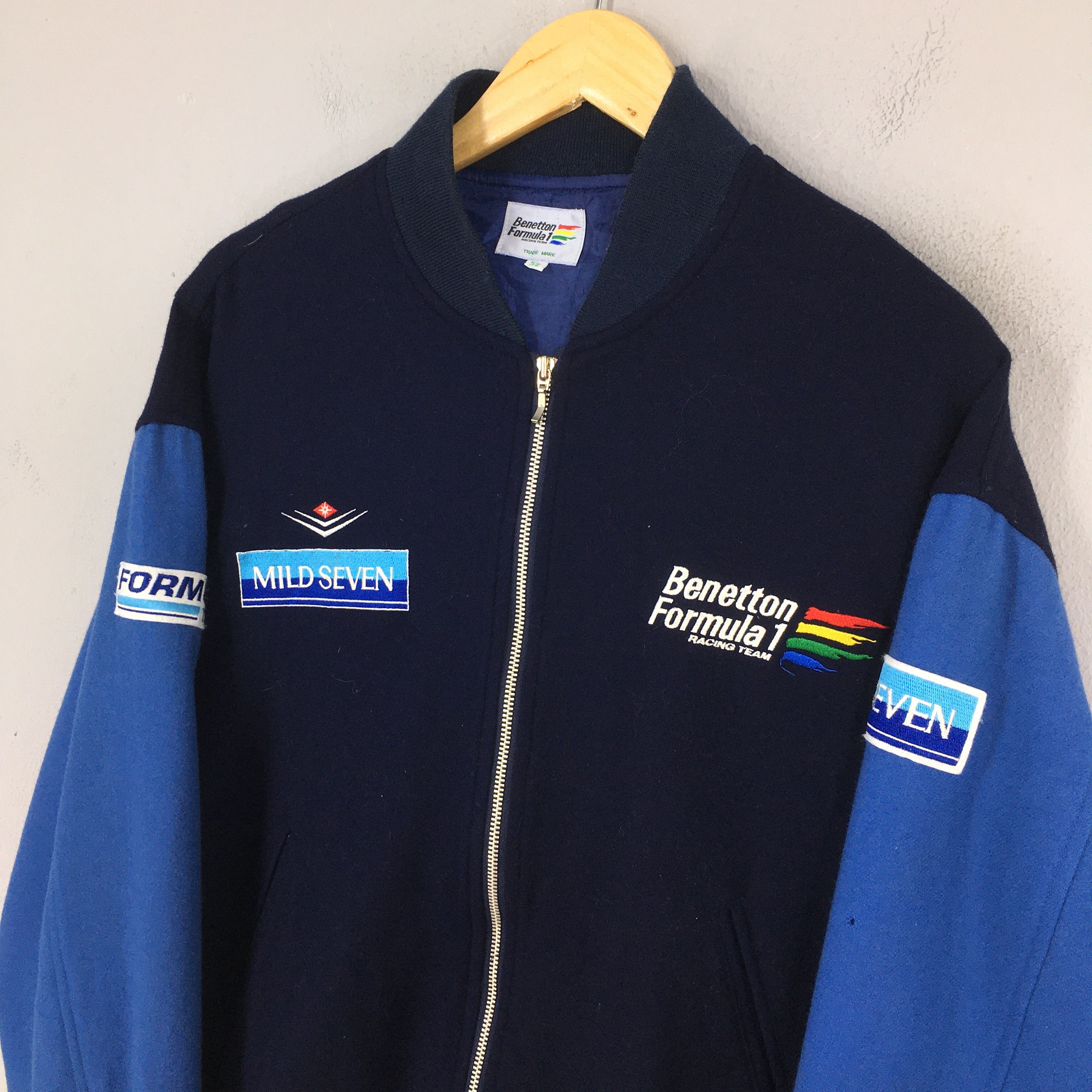 Benetton Vintage Benetton Mild Seven Formula 1 Embroidery Jacket XL Size US XL / EU 56 / 4 - 3 Thumbnail