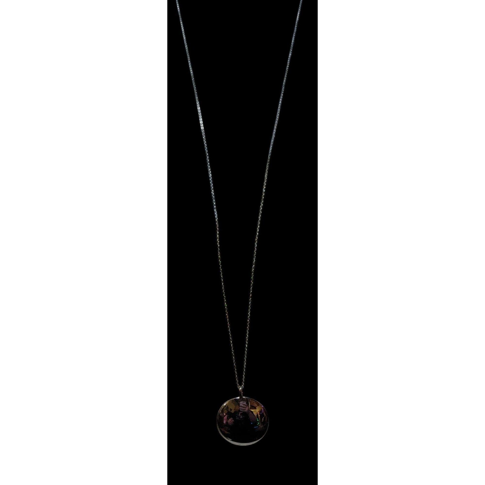 Loft Loft Silver Tone Mirror Finish Medallion Necklace Size ONE SIZE - 5 Thumbnail