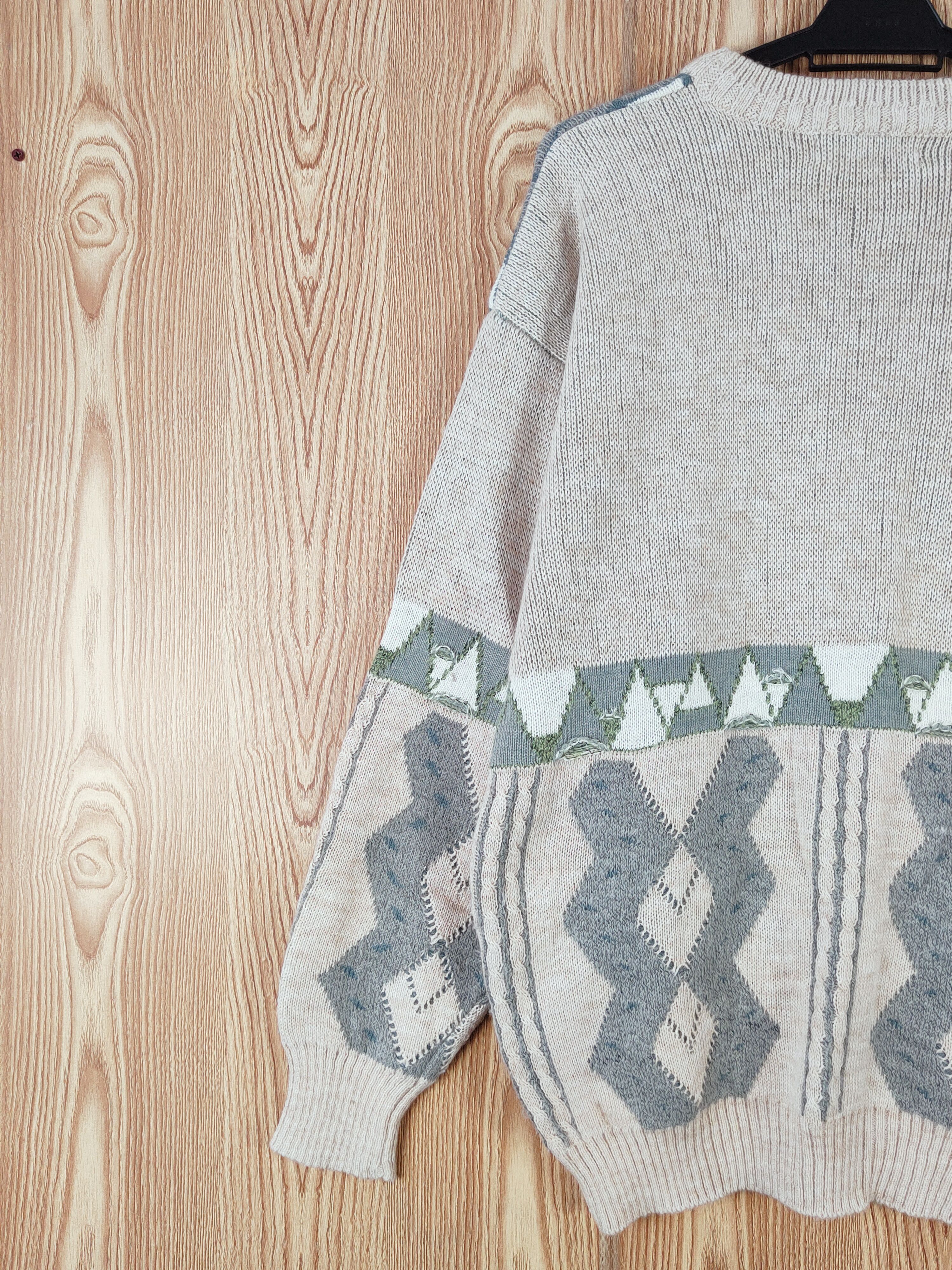 Vintage D Louis Pitaud Light Brown Knitwear Sweatshirts #W771 Size US L / EU 52-54 / 3 - 8 Thumbnail
