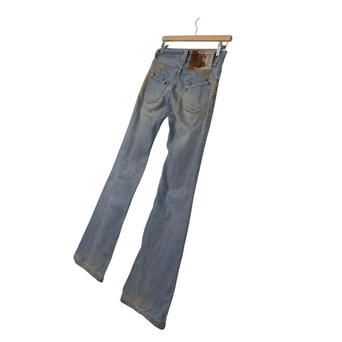 COOLA Distressed Washed Flare Jeans – Early 2000s