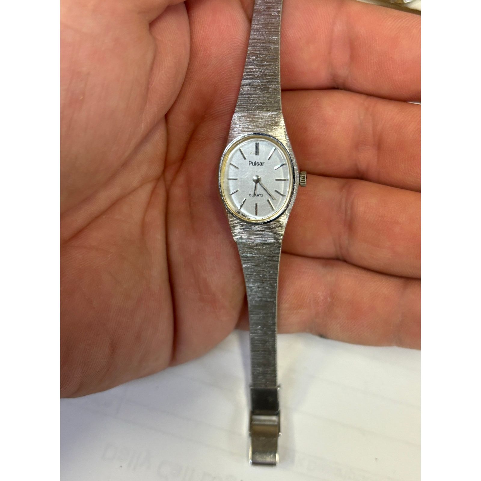 Pulsar Vintage Pulsar Y480-5600 Silver Tone Womens Watch! Size ONE SIZE - 2 Thumbnail