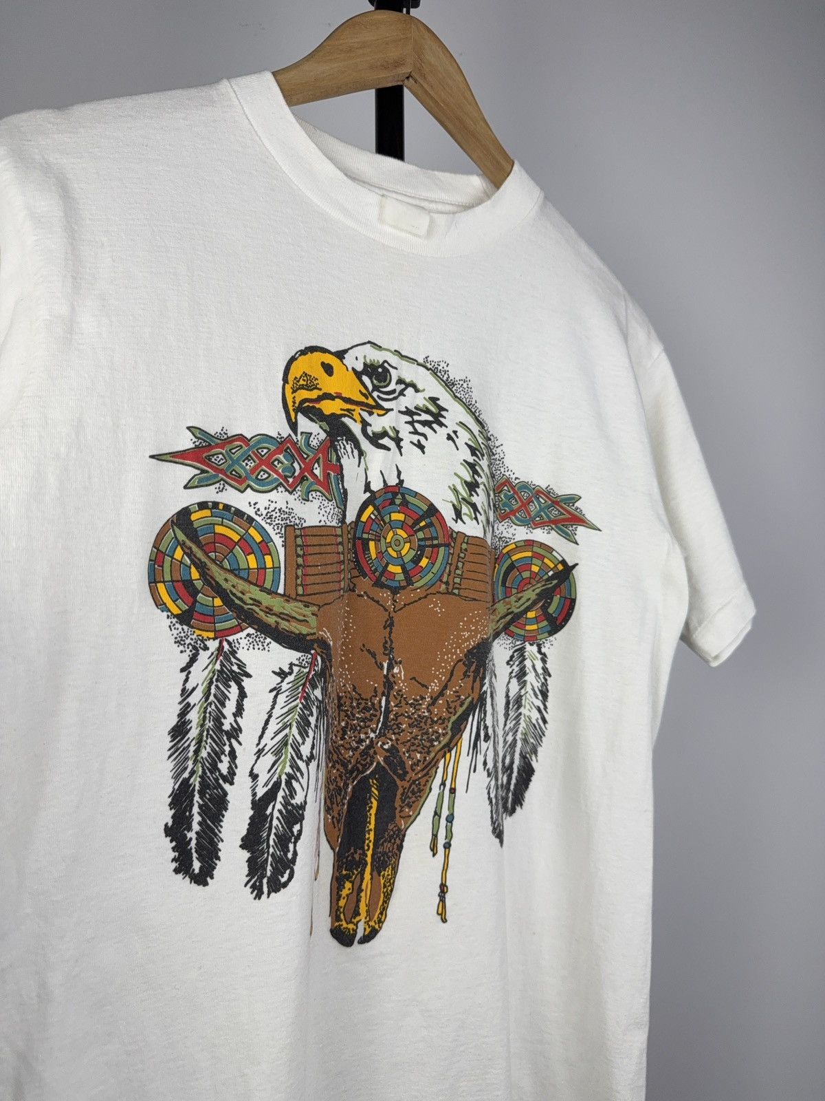 Vintage Vintage 90s Big Logo USA Native Eagle Y2K Animal Tee Shirt Size US M / EU 48-50 / 2 - 4 Thumbnail