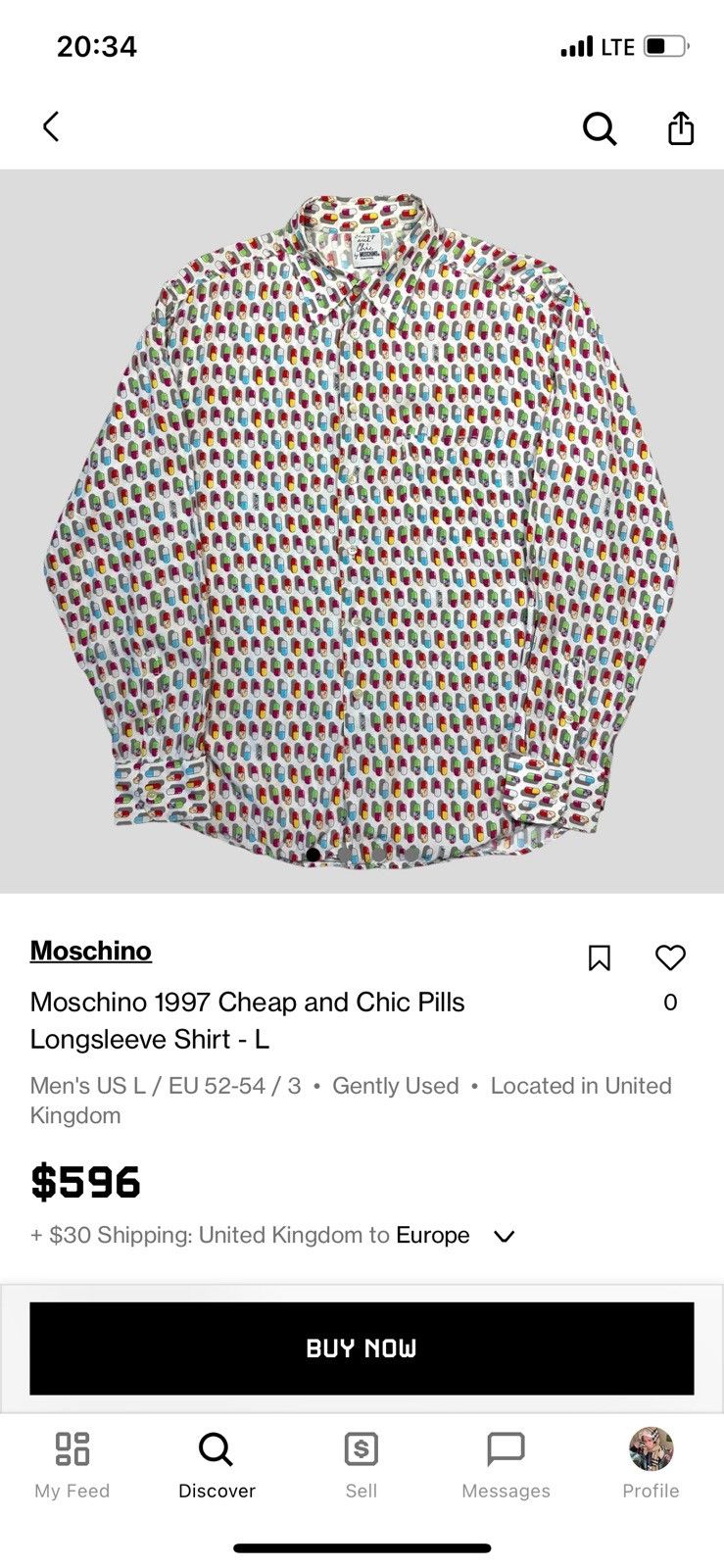 Moschino RARE Moschino x Cheap And Chic Pils 1997s Short Sleeve Shirt Size US L / EU 52-54 / 3 - 24 Thumbnail