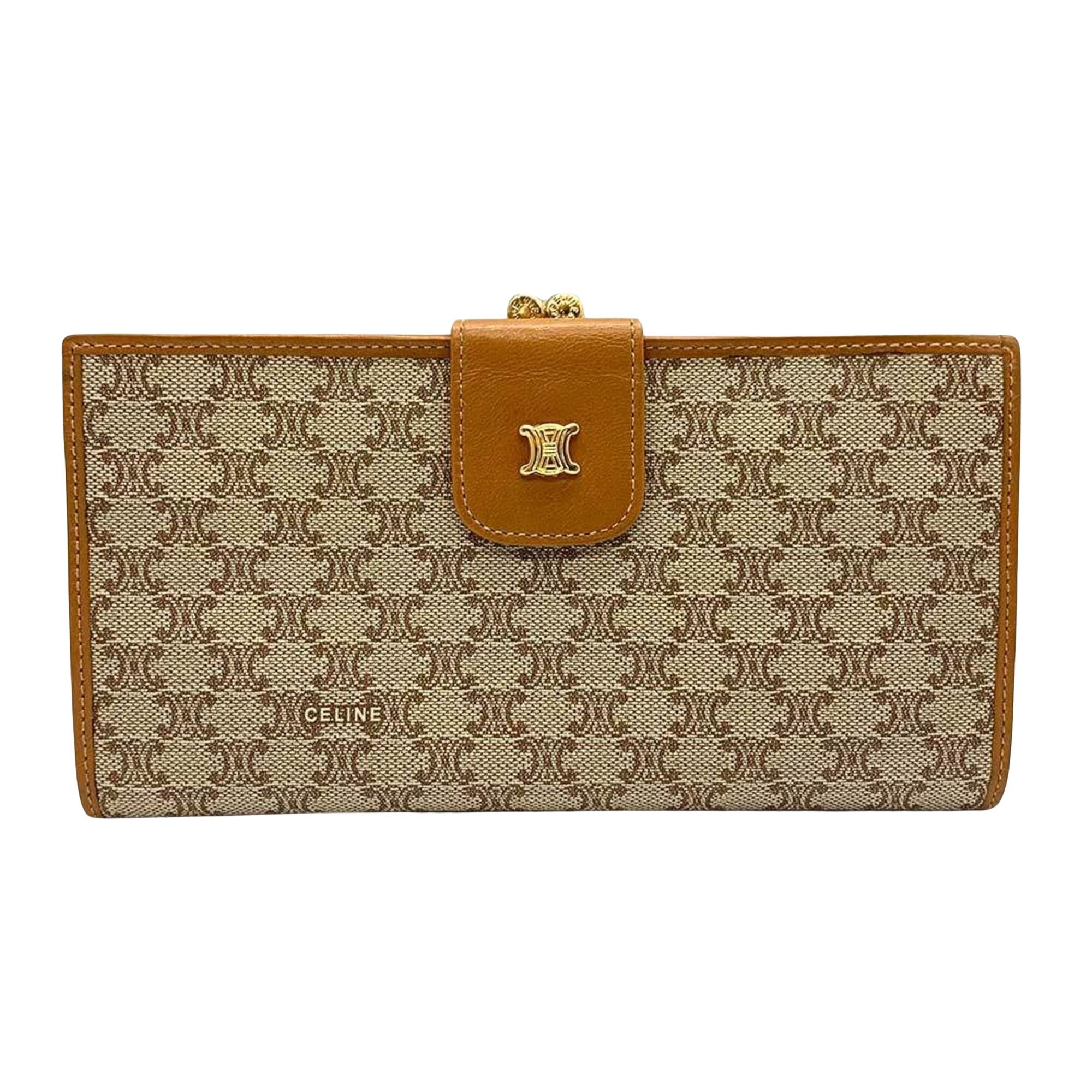 image of Celine Céline Wallet in Beige, Women's