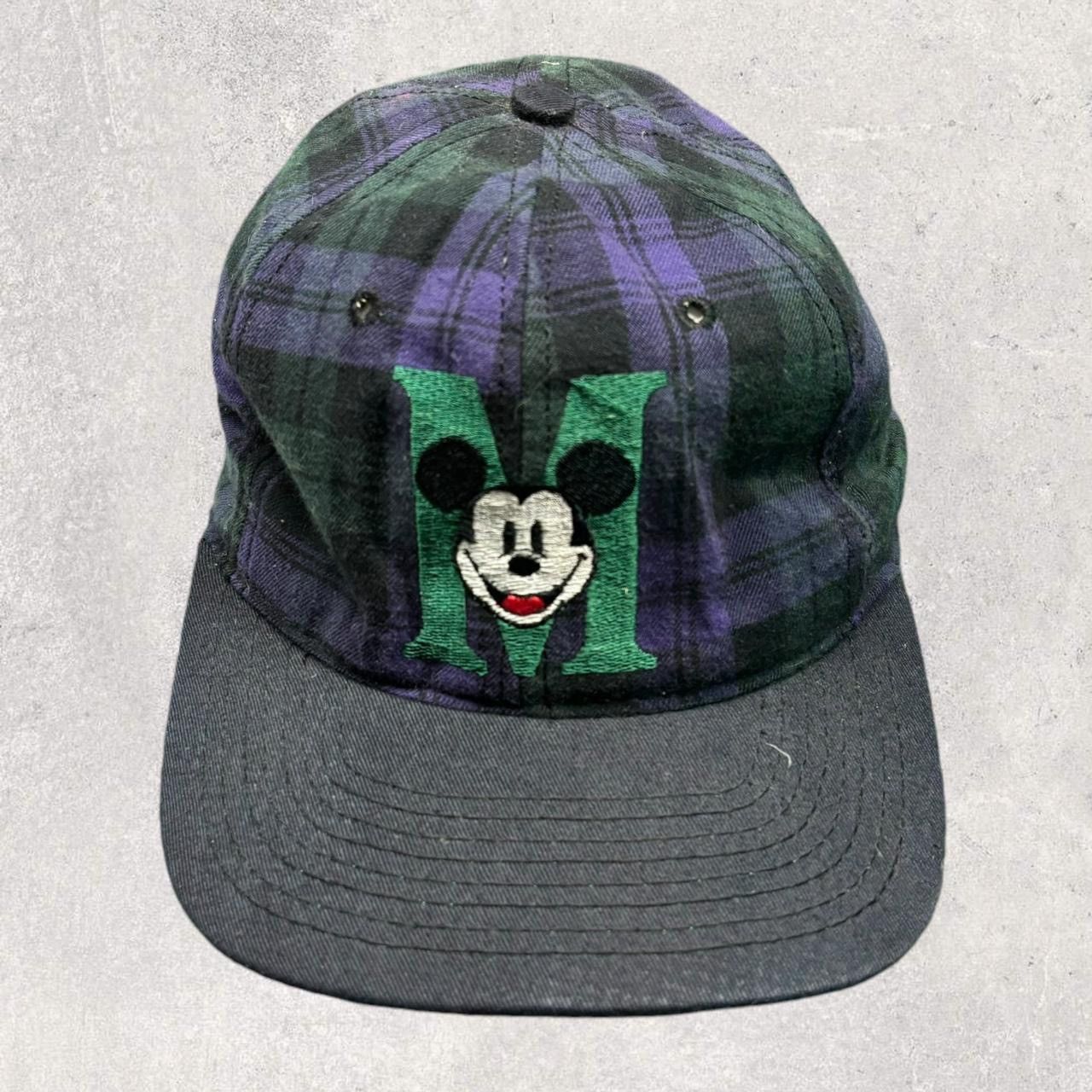Disney × Vintage Vintage Mickey Mouse Plaid Hat Size ONE SIZE - 1 Thumbnail