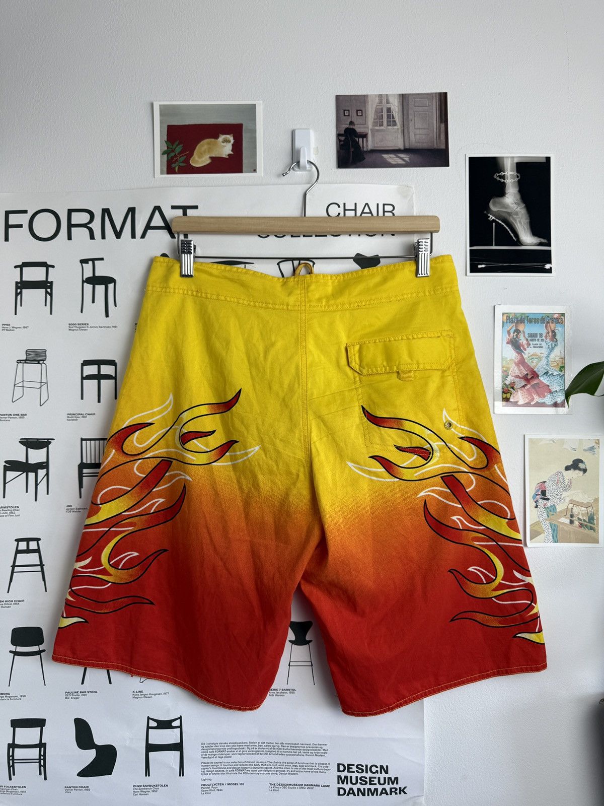 Other Vintage y2k baggy flame printed jnco style shorts S skate 90s Size US 30 / EU 46 - 2 Thumbnail