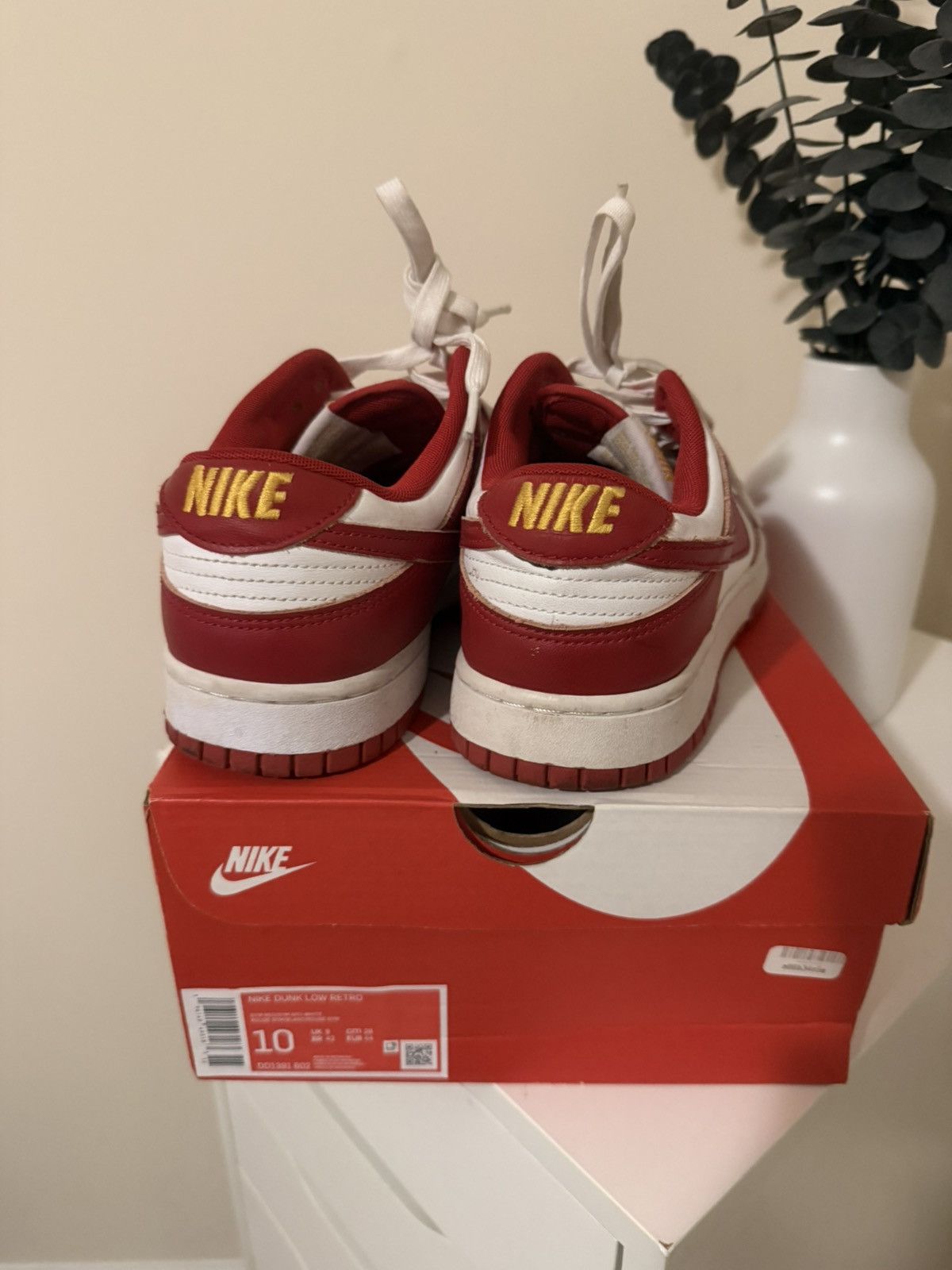 Nike Nike Dunk USC Red and Yellow Sneakers Size US 10 / EU 43 - 1 Thumbnail