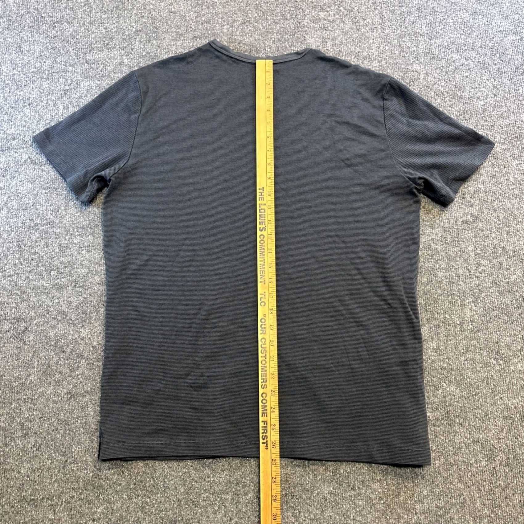 Banana Republic Banana Republic Luxe Touch Performance Tee Men XL Gray Striped Size US XL / EU 56 / 4 - 7 Thumbnail
