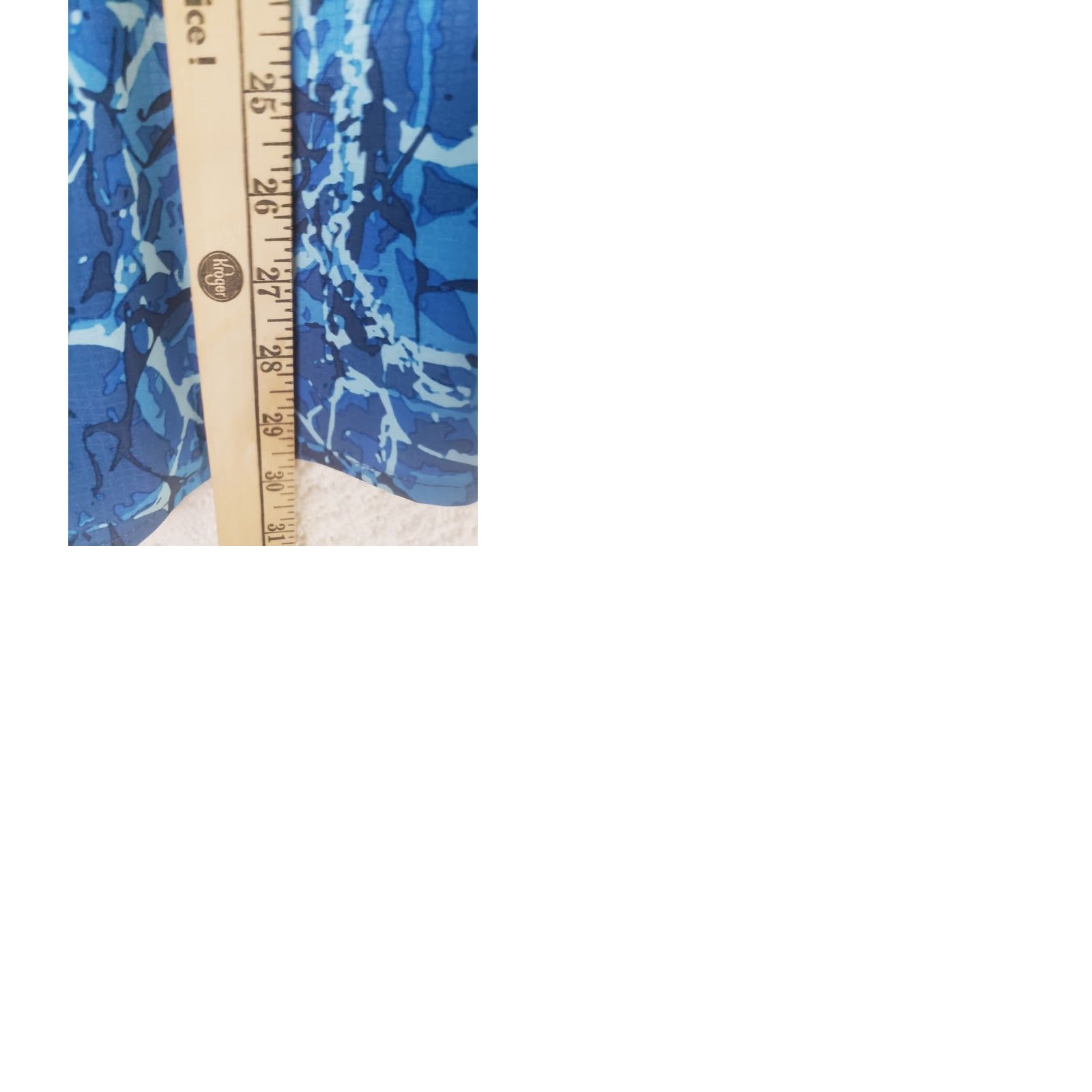 Vintage Silver Bait Men's Fishing Shirt Short Sleeve Blue Camo Print XL Ventilated Breathable All Seasons Button-Up Shirt Mens Size US XL / EU 56 / 4 - 10 Thumbnail