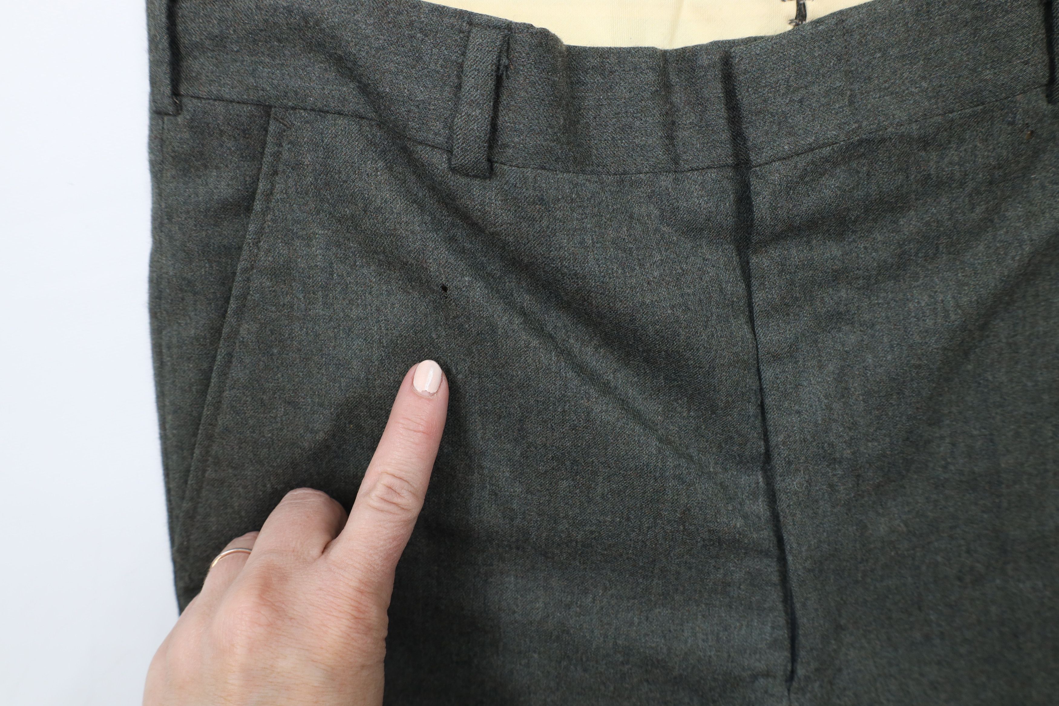 Vintage Vintage 60s 70s Streetwear Wide Leg Chino Pants Green USA Size US 32 / EU 48 - 5 Thumbnail