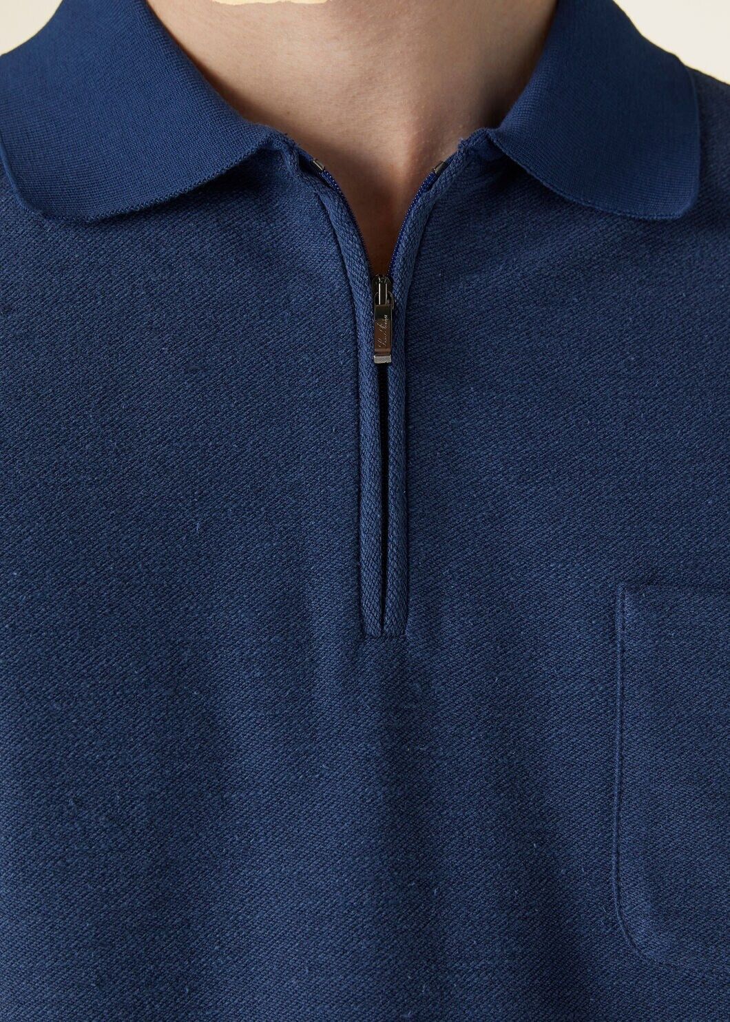 Loro Piana o1w1db10125 FAN8842 Hotaka Polo Shirt in Navy Blue Size US S / EU 44-46 / 1 - 3 Thumbnail