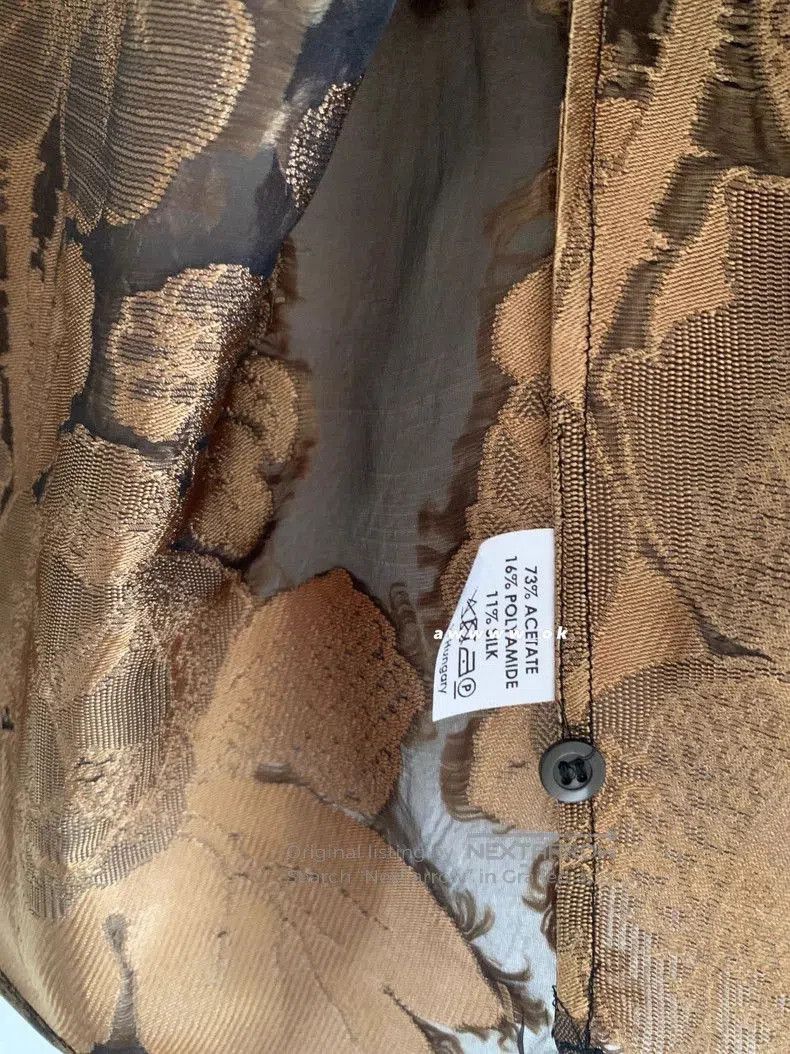 Dries Van Noten Dries Van Noten Brocade Sheer Shirt. Size US S / EU 44-46 / 1 - 4 Thumbnail