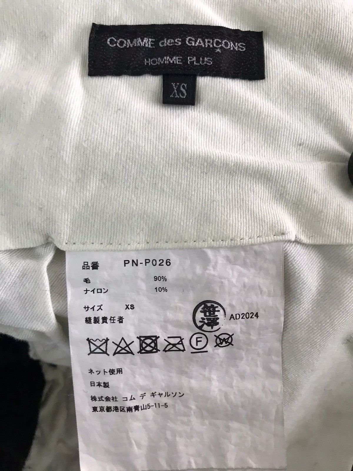 Comme des Garcons Homme Plus COMME des GARÇONS HOMME PLUS STRIPED WOOL SHORTS Size US 30 / EU 46 - 4 Thumbnail