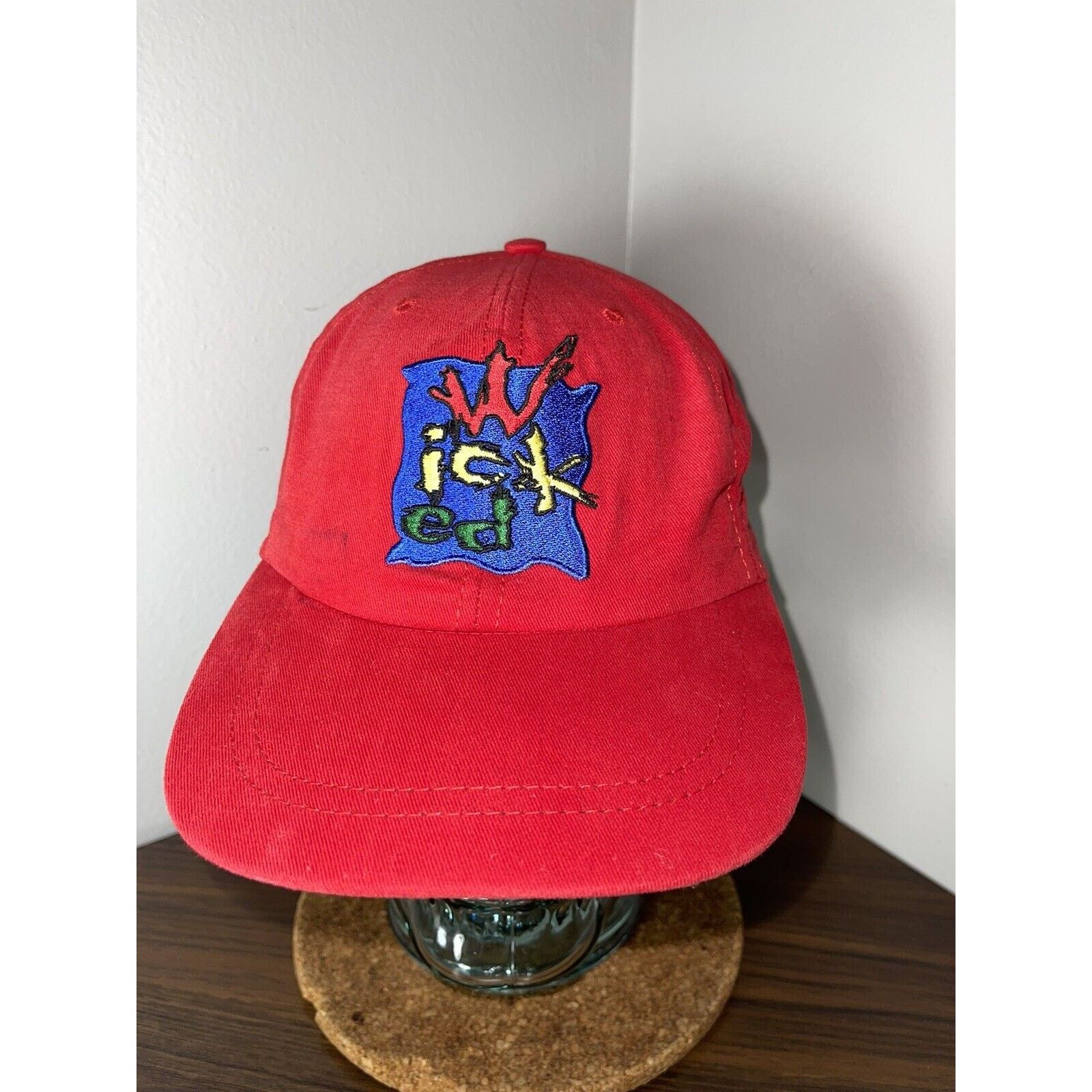 Vintage Pete’s Wicked Ale Vtg Beer Hat Red Promo Adjustable EUC Size ONE SIZE - 2 Thumbnail